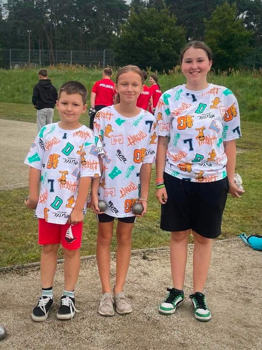 Młodzi zawodnicy Klubu Petanque Wieprz Lubartów