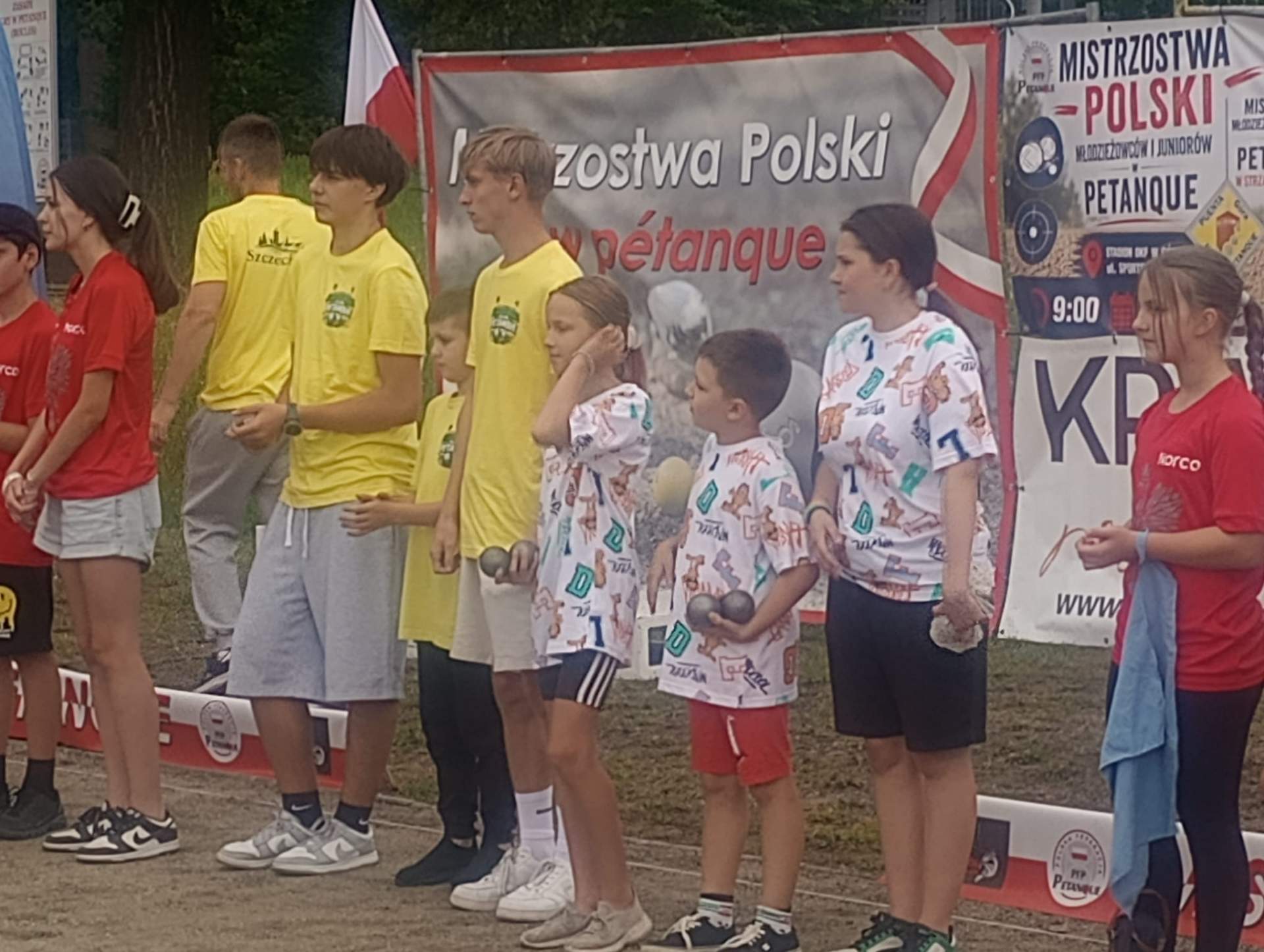 Młodzi zawodnicy Klubu Petanque Wieprz Lubartów