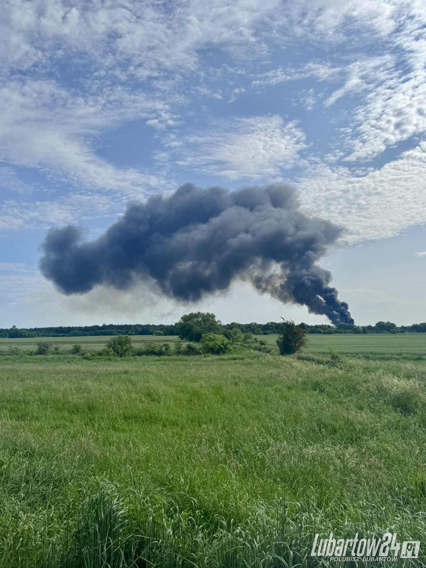 Pożar paliwa i opon