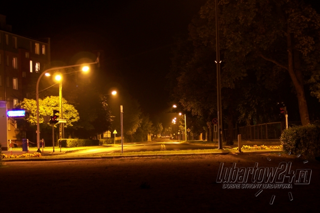 Lubartów nocą