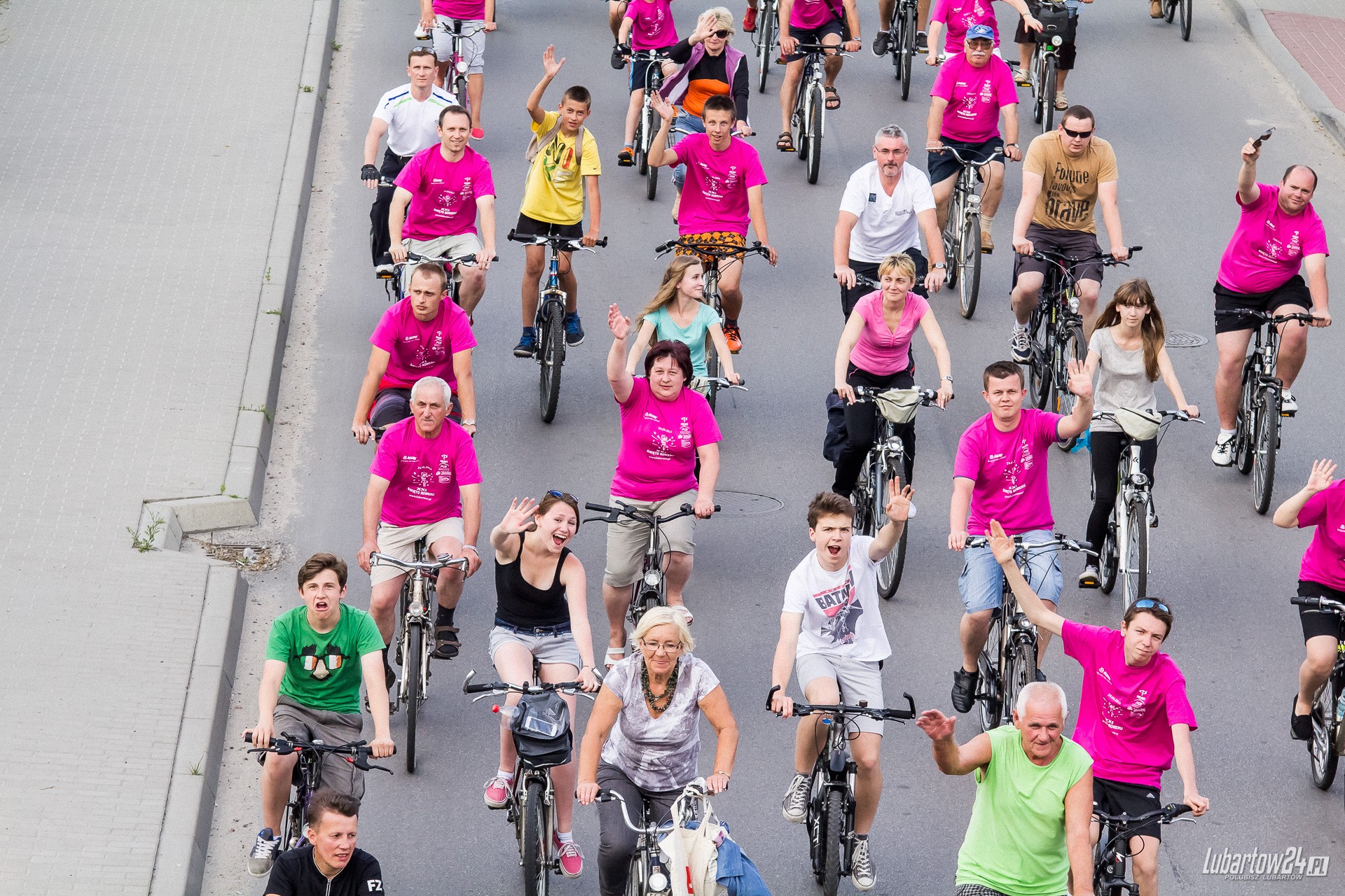 Święto Roweru - przejazd ulicami Lubartowa