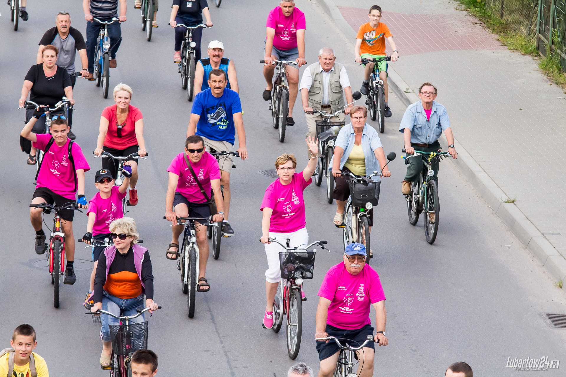 Święto Roweru - przejazd ulicami Lubartowa