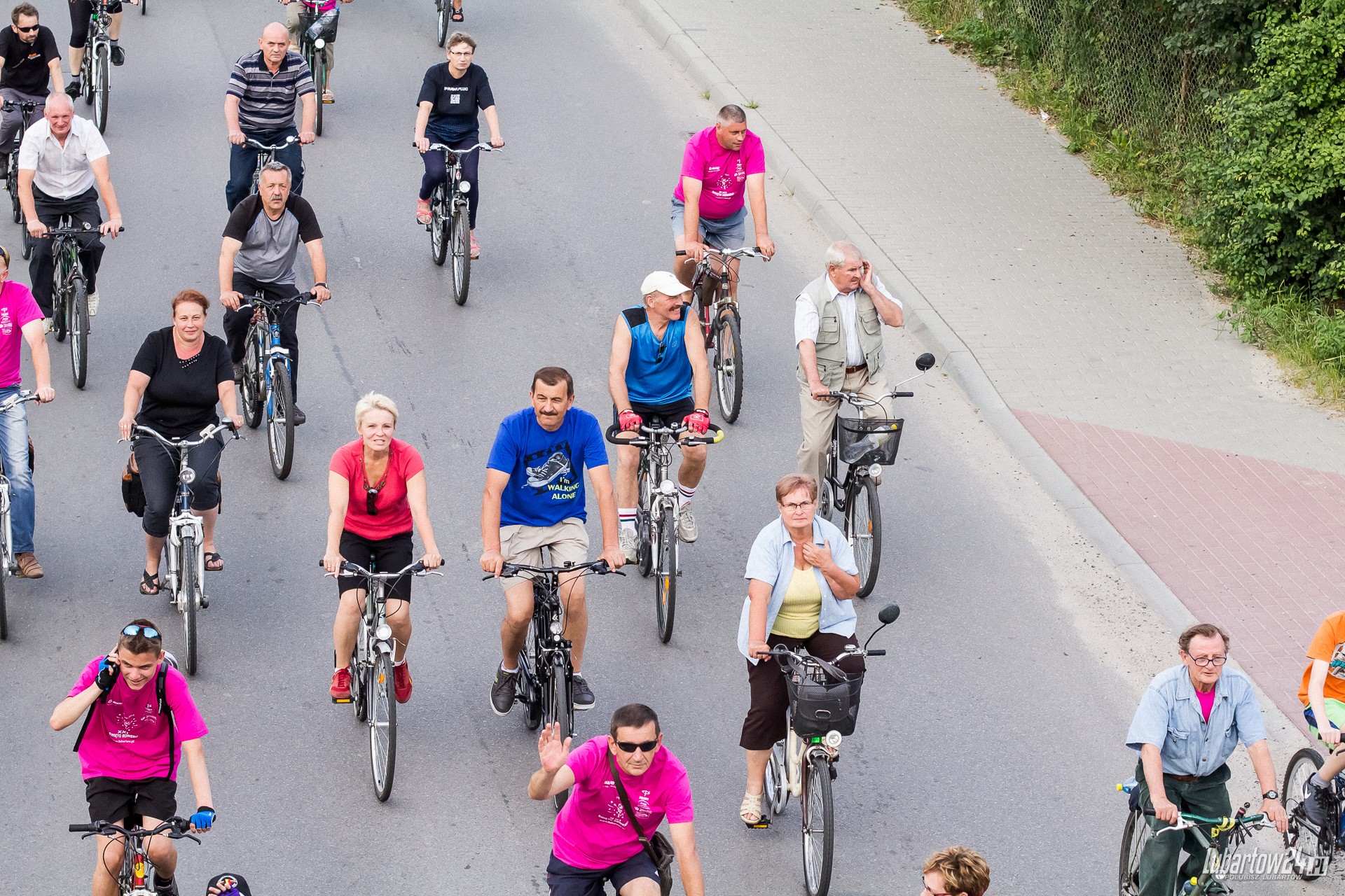 Święto Roweru - przejazd ulicami Lubartowa