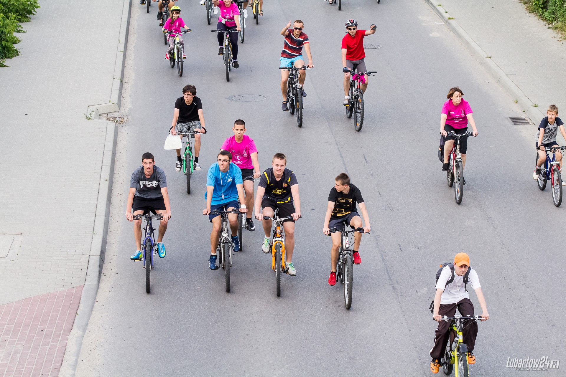 Święto Roweru - przejazd ulicami Lubartowa