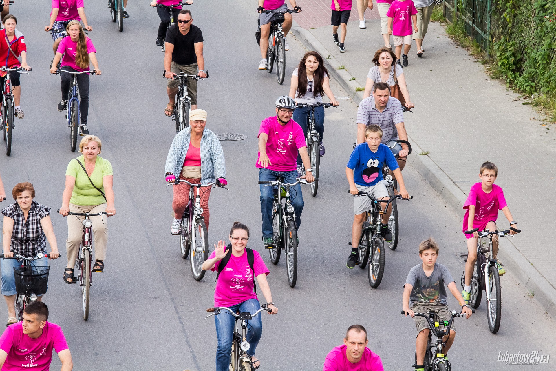 Święto Roweru - przejazd ulicami Lubartowa