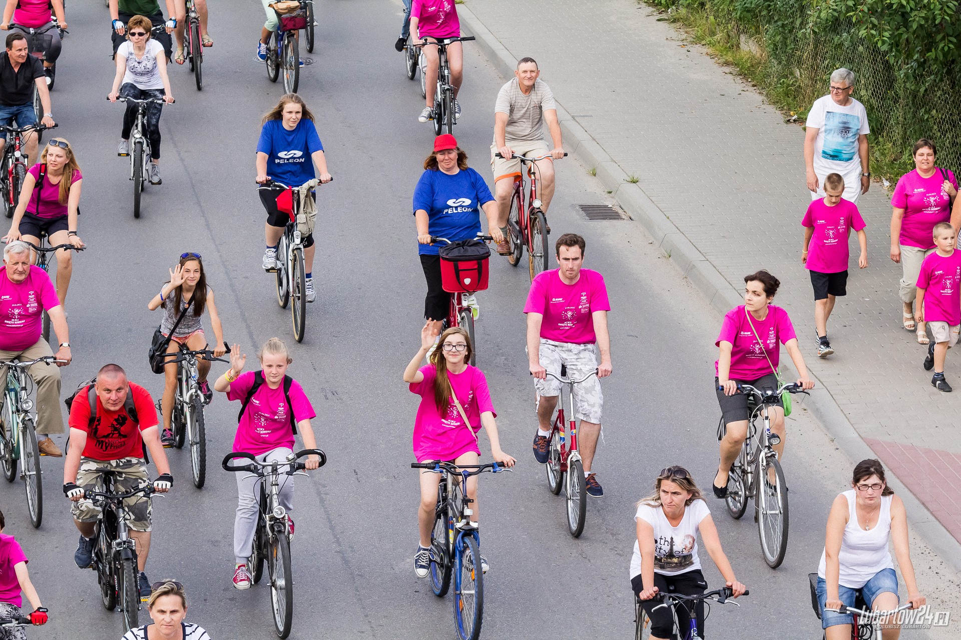 Święto Roweru - przejazd ulicami Lubartowa