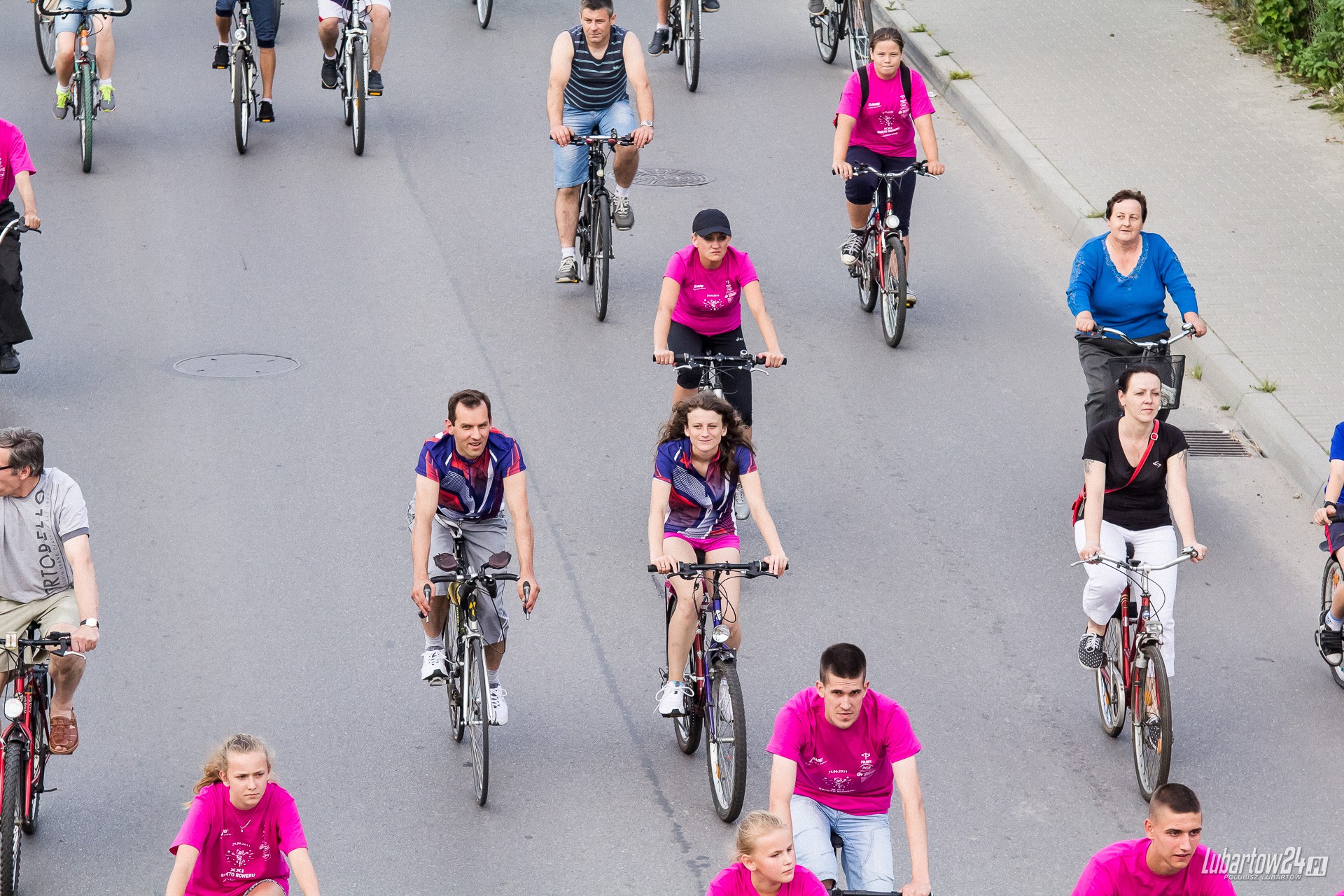 Święto Roweru - przejazd ulicami Lubartowa