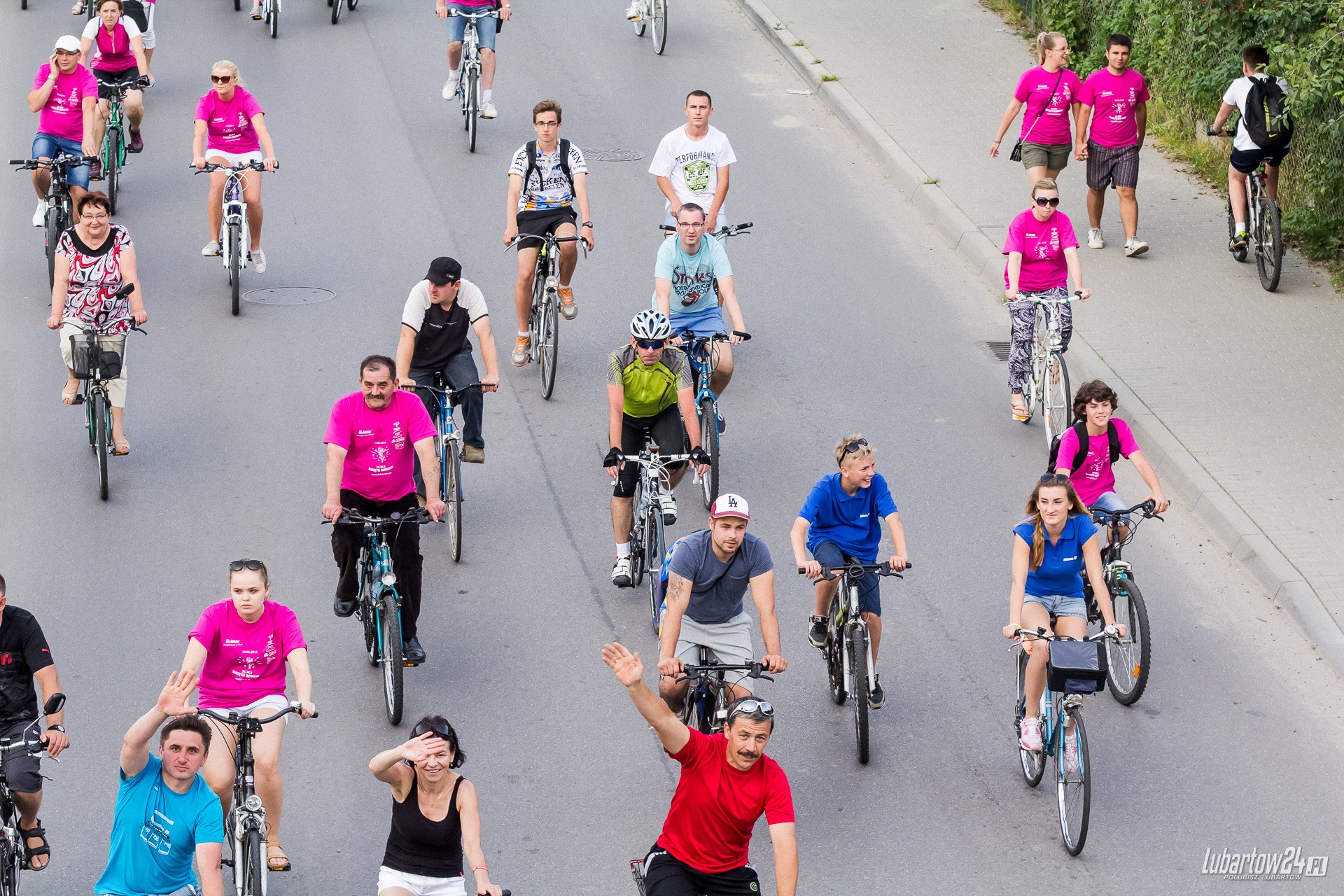 Święto Roweru - przejazd ulicami Lubartowa