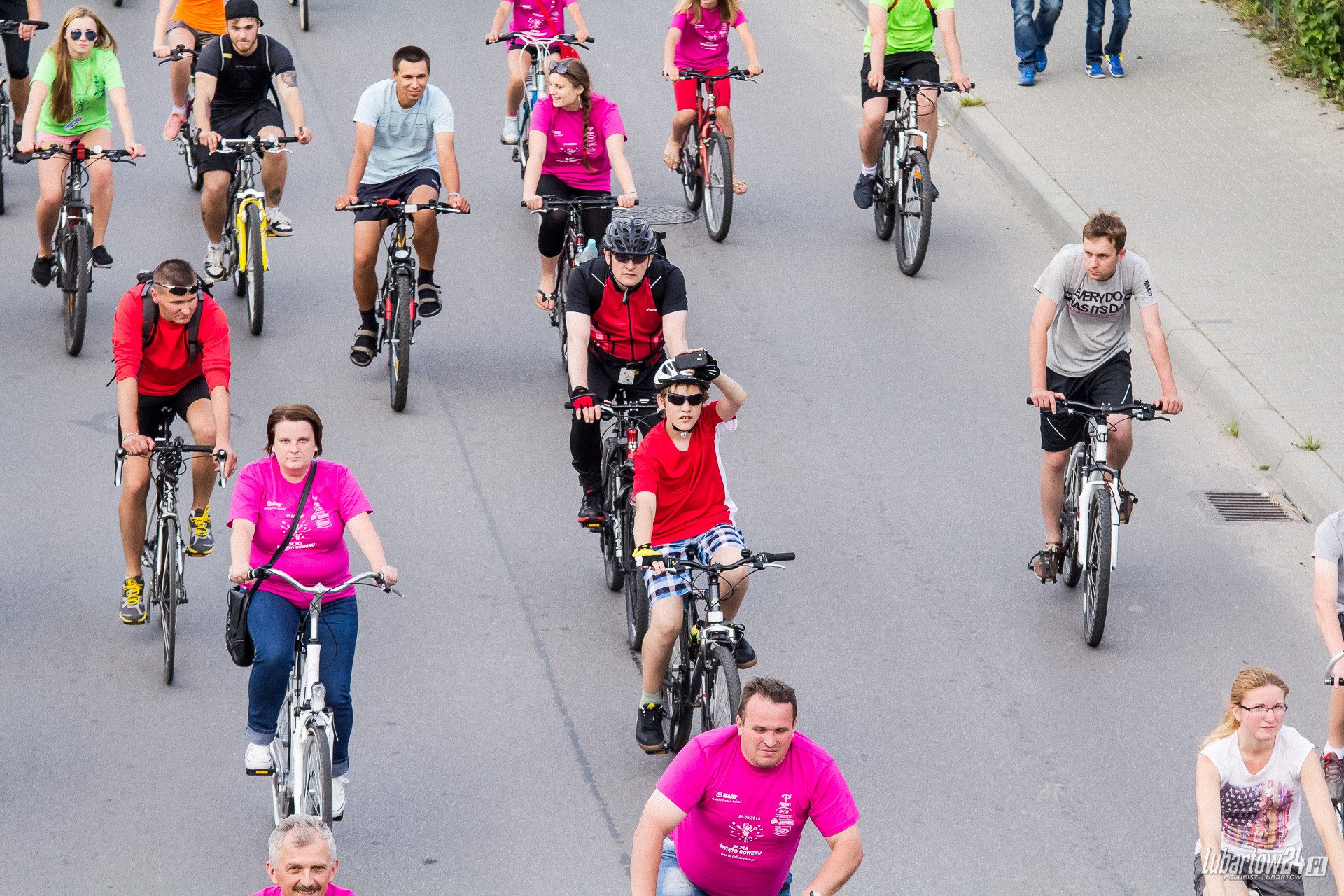 Święto Roweru - przejazd ulicami Lubartowa