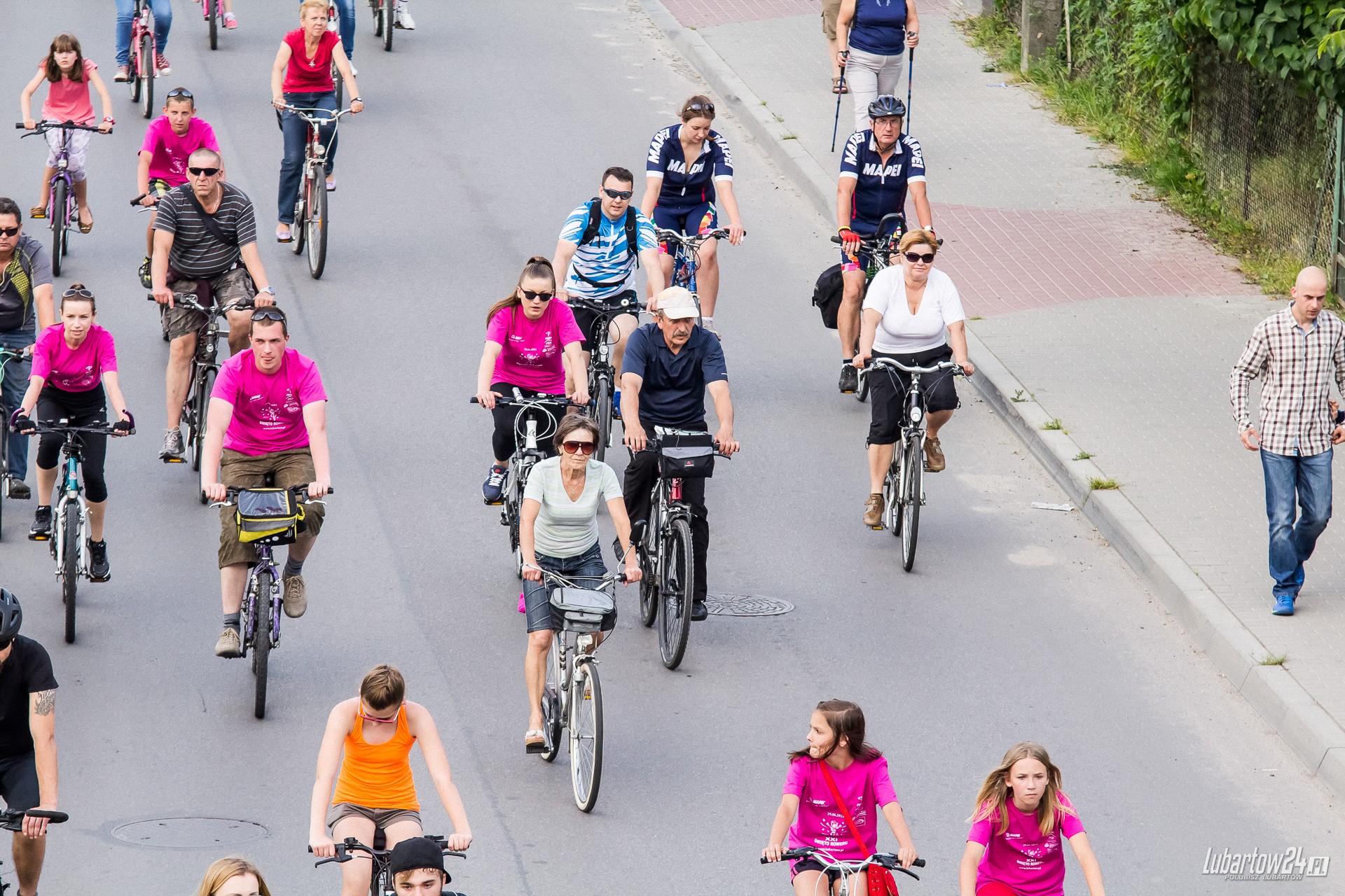 Święto Roweru - przejazd ulicami Lubartowa