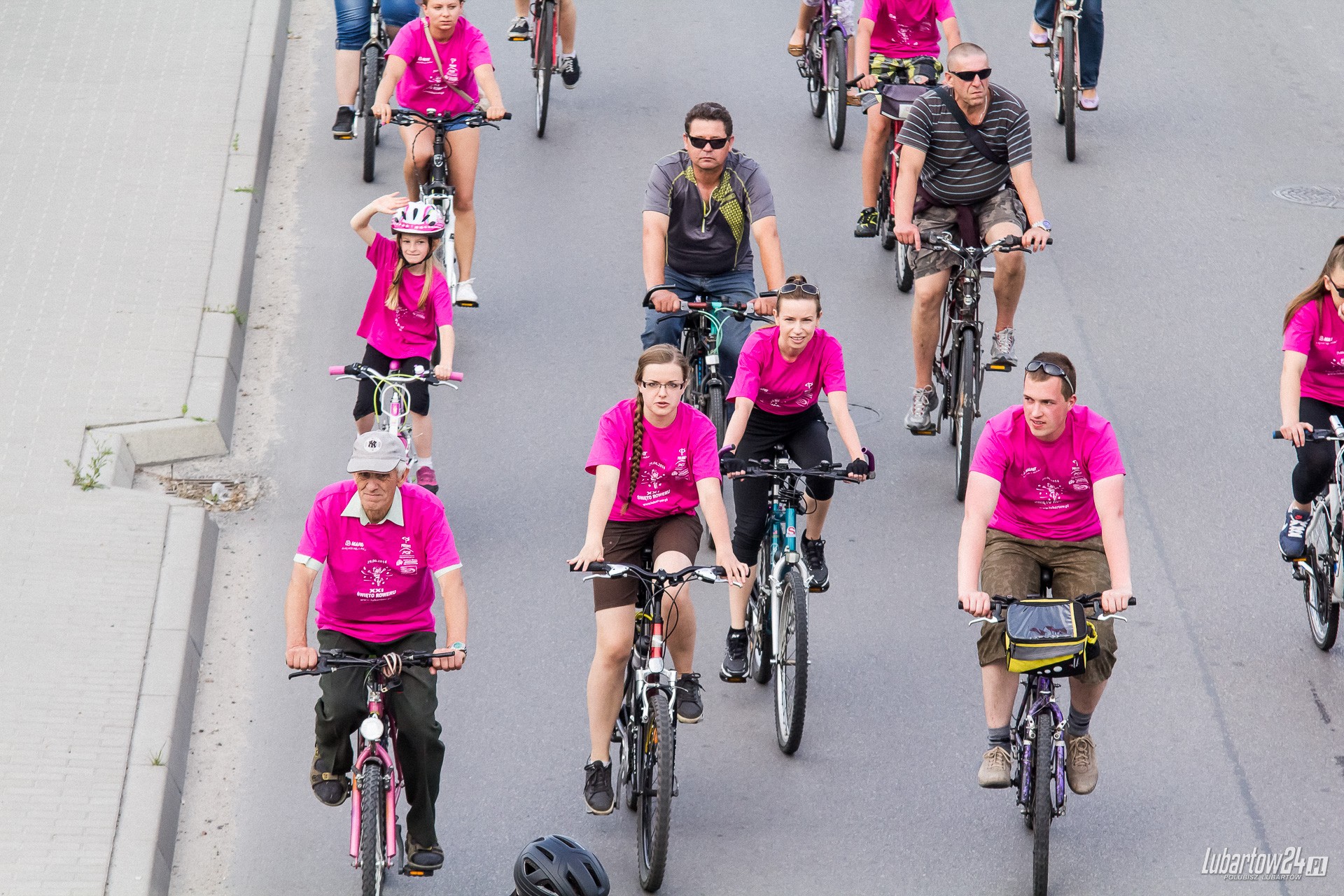 Święto Roweru - przejazd ulicami Lubartowa