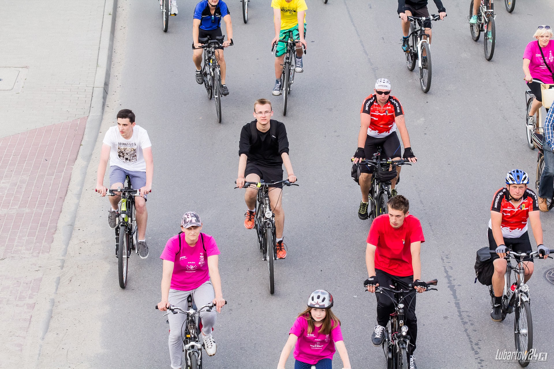 Święto Roweru - przejazd ulicami Lubartowa