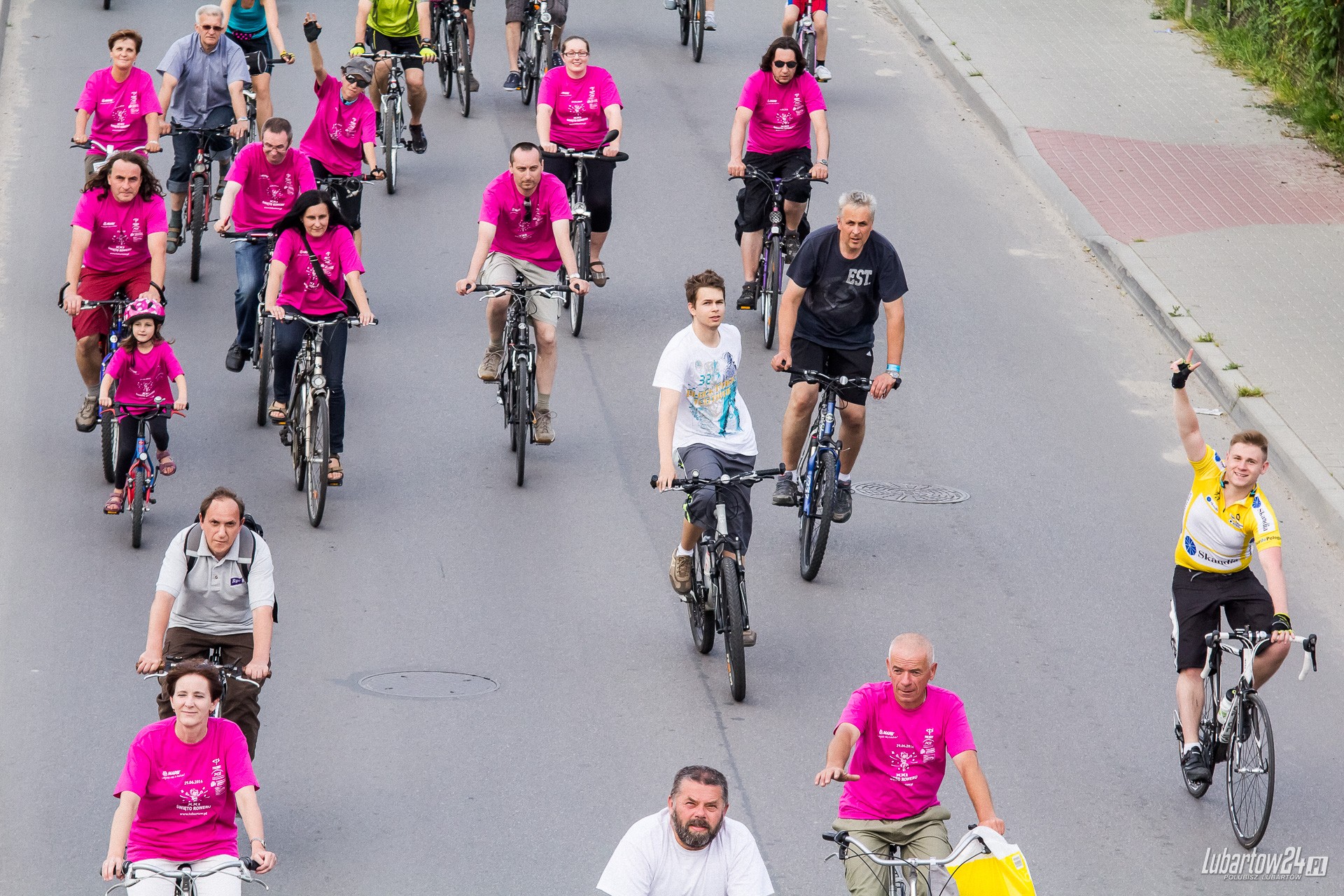 Święto Roweru - przejazd ulicami Lubartowa