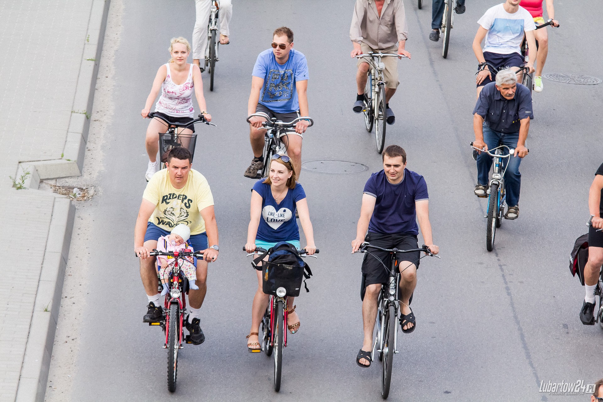 Święto Roweru - przejazd ulicami Lubartowa