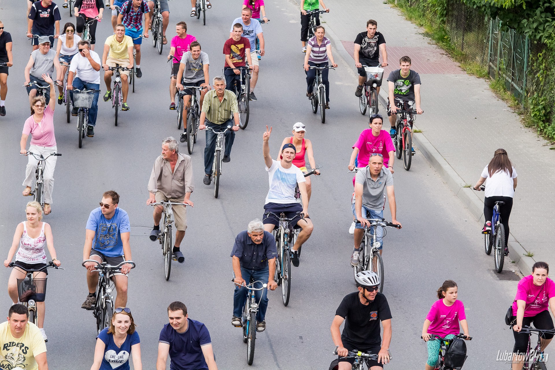 Święto Roweru - przejazd ulicami Lubartowa