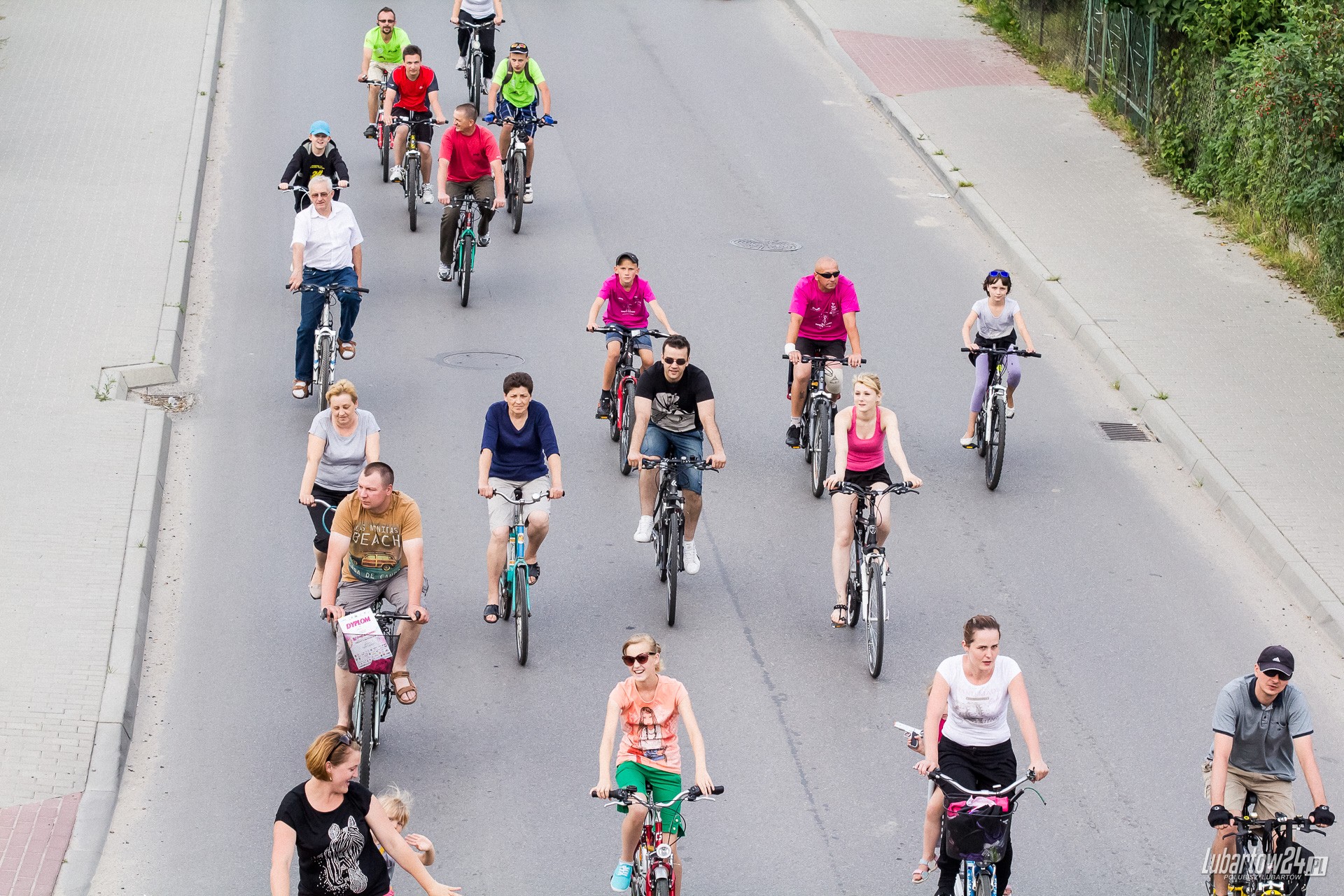 Święto Roweru - przejazd ulicami Lubartowa
