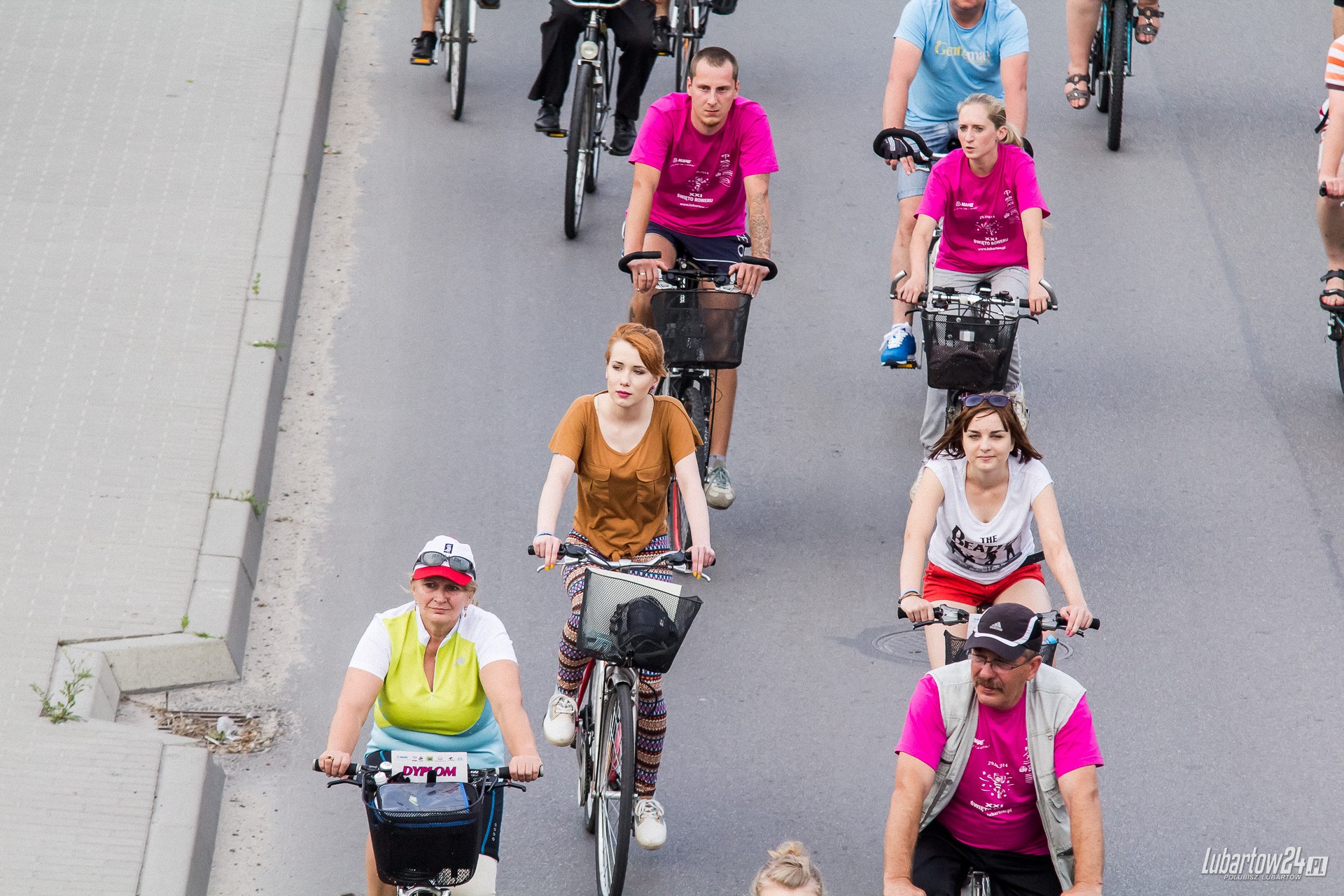 Święto Roweru - przejazd ulicami Lubartowa