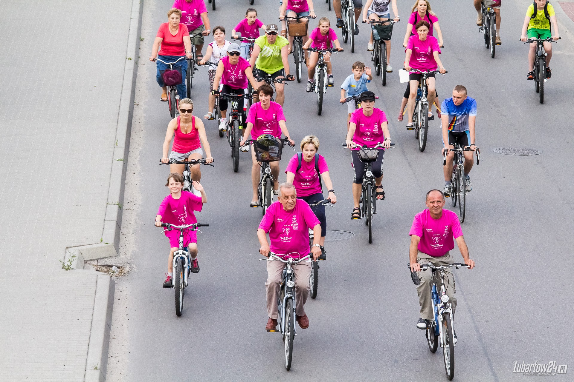 Święto Roweru - przejazd ulicami Lubartowa