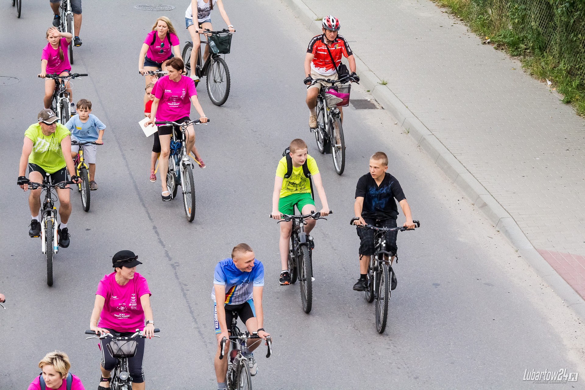 Święto Roweru - przejazd ulicami Lubartowa