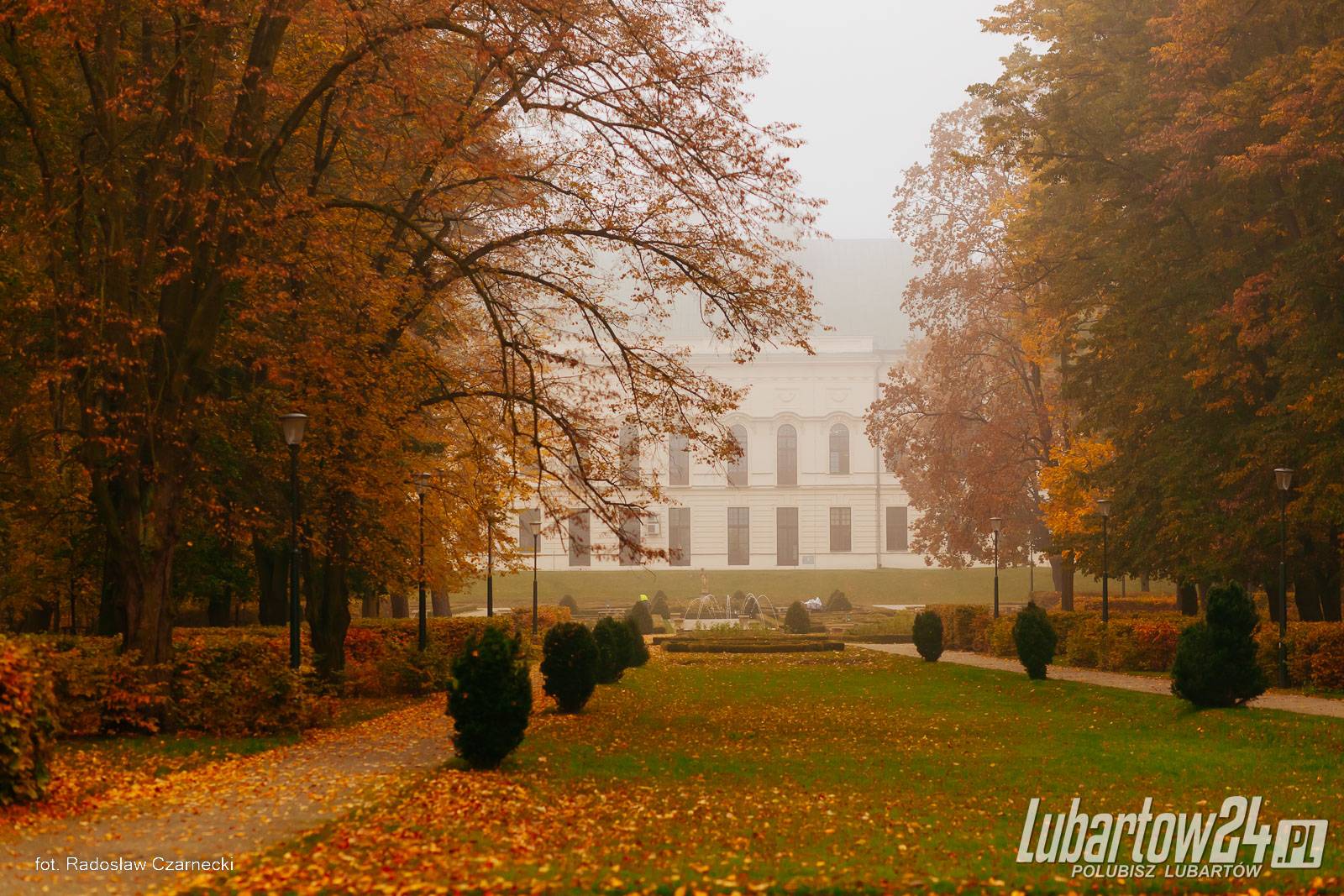 Jesień w lubartowskim parku