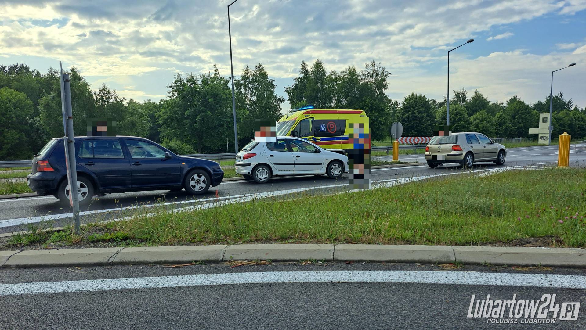 dwie kolizje na obwodnicy