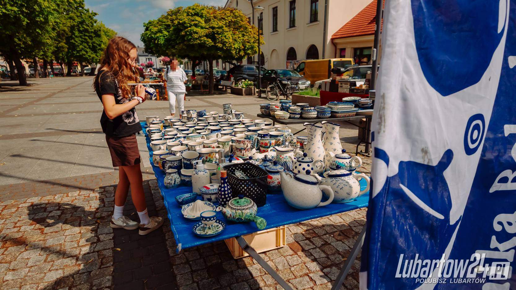 targ staroci w centrum Lubartowa