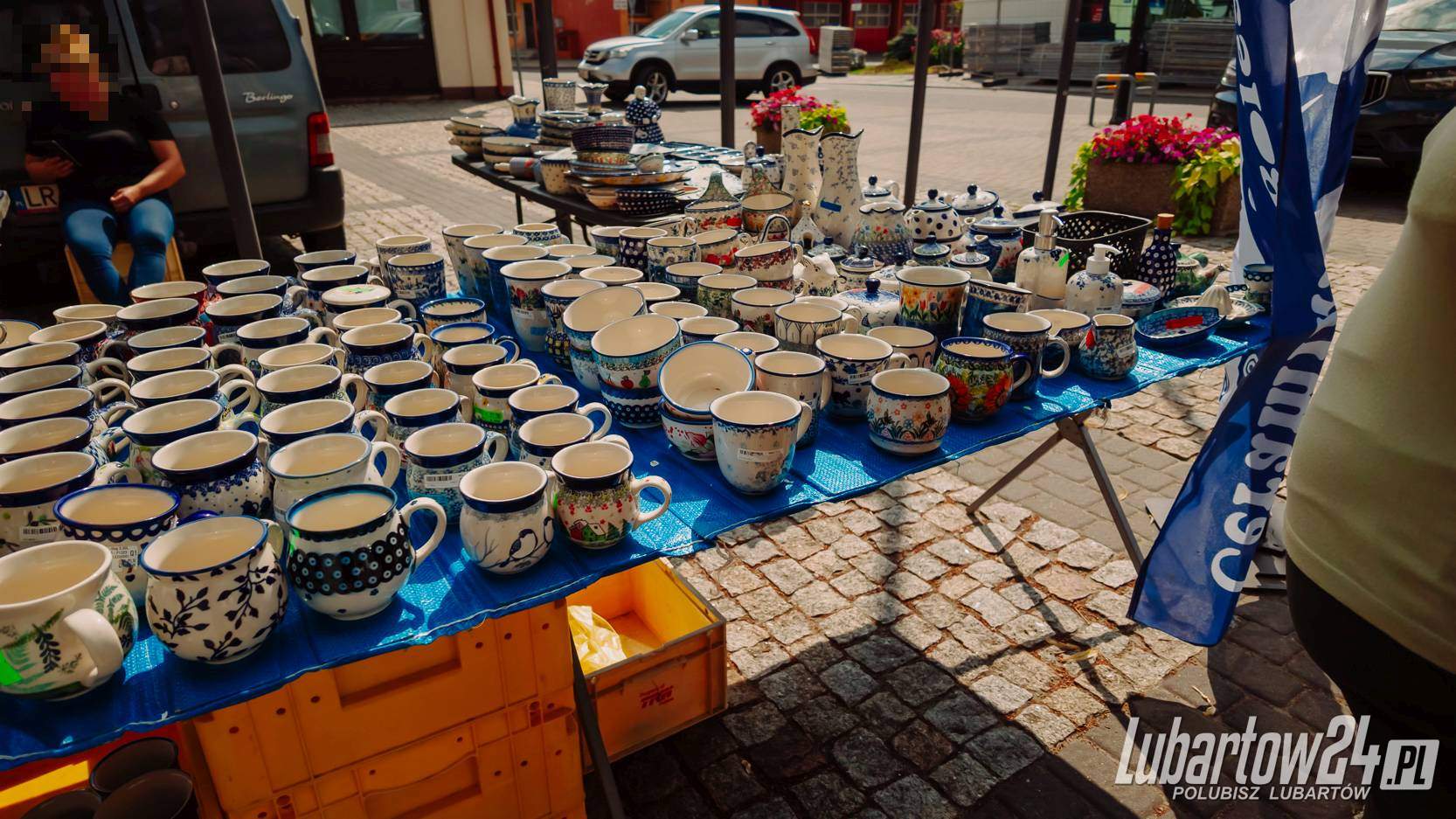 targ staroci w centrum Lubartowa