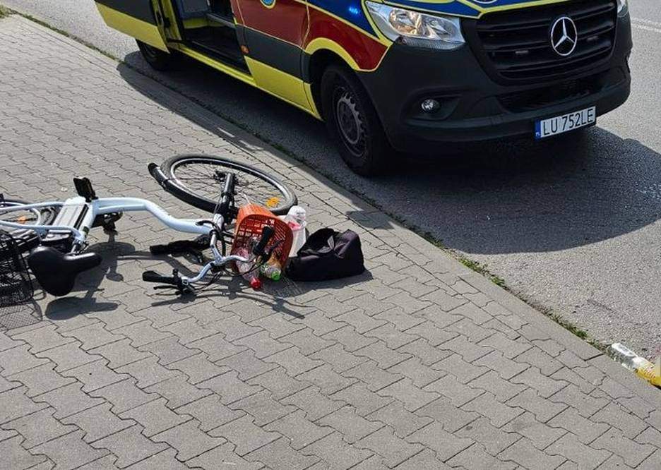 Toyota wjechała w rowerzystkę
