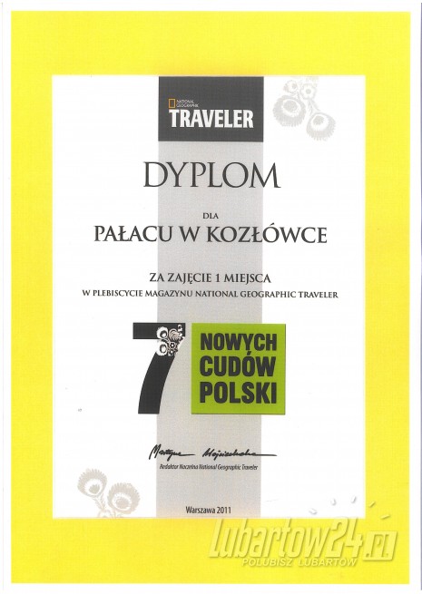 Dyplom dla Kozłówki