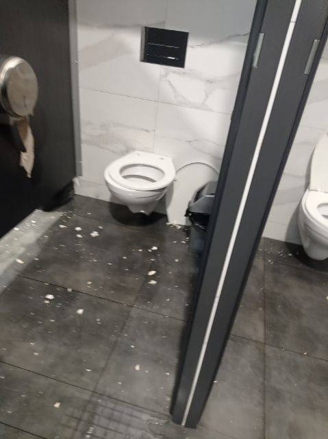 dewastacja szaletu