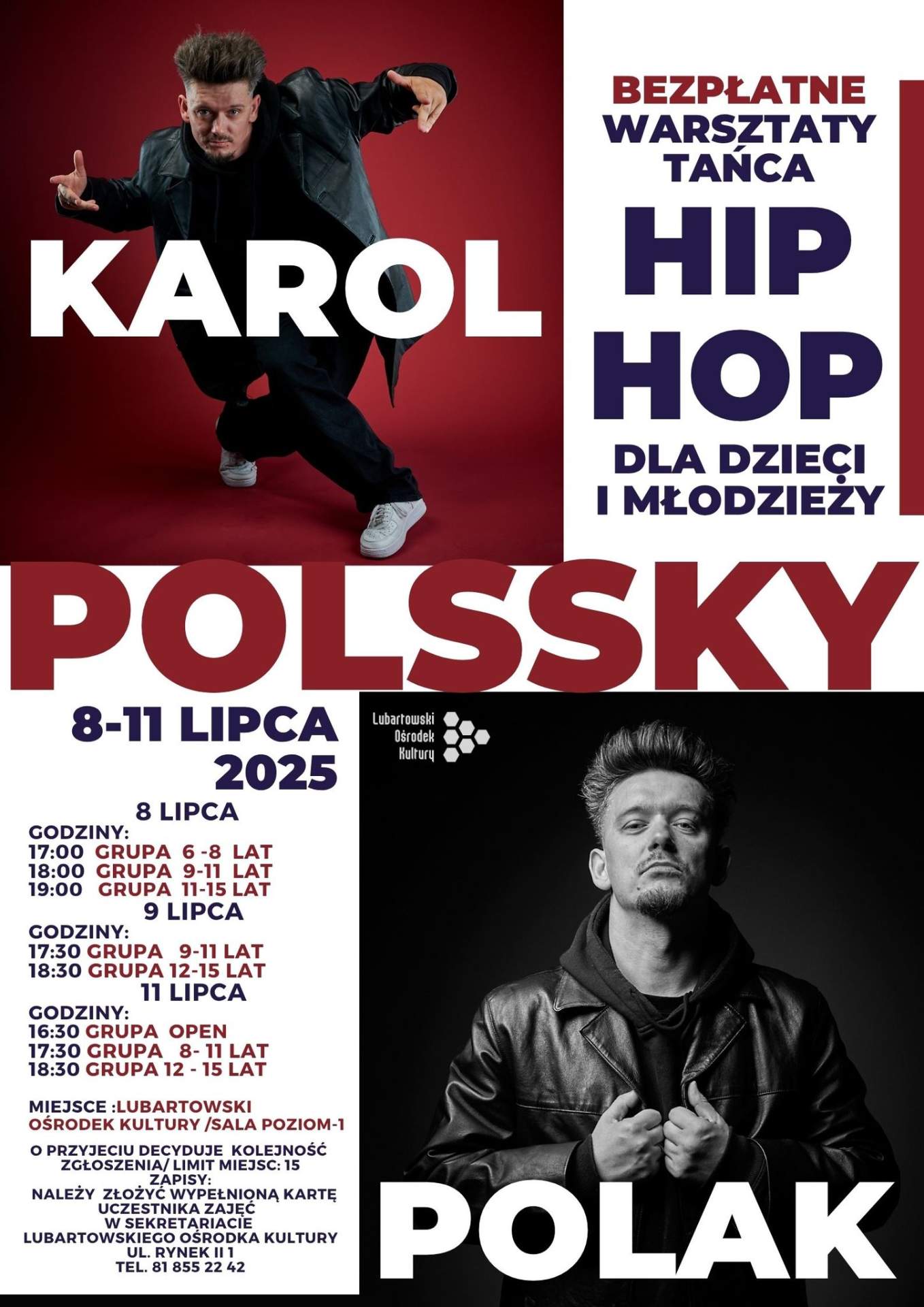 Bezpłatne Warsztaty HIP-HOP w Lubartowskim Ośrodku Kultury
