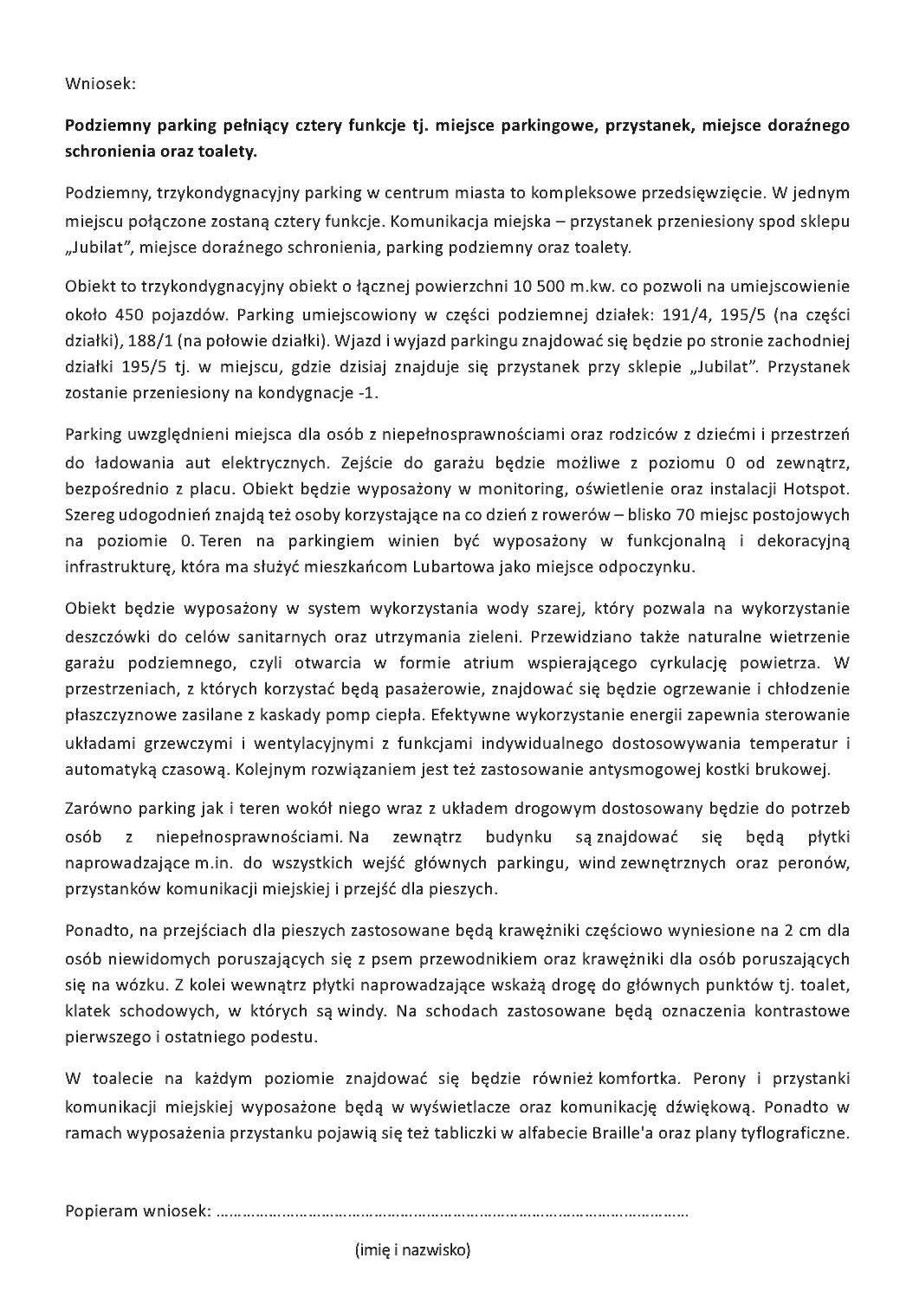 Wniosek radnych