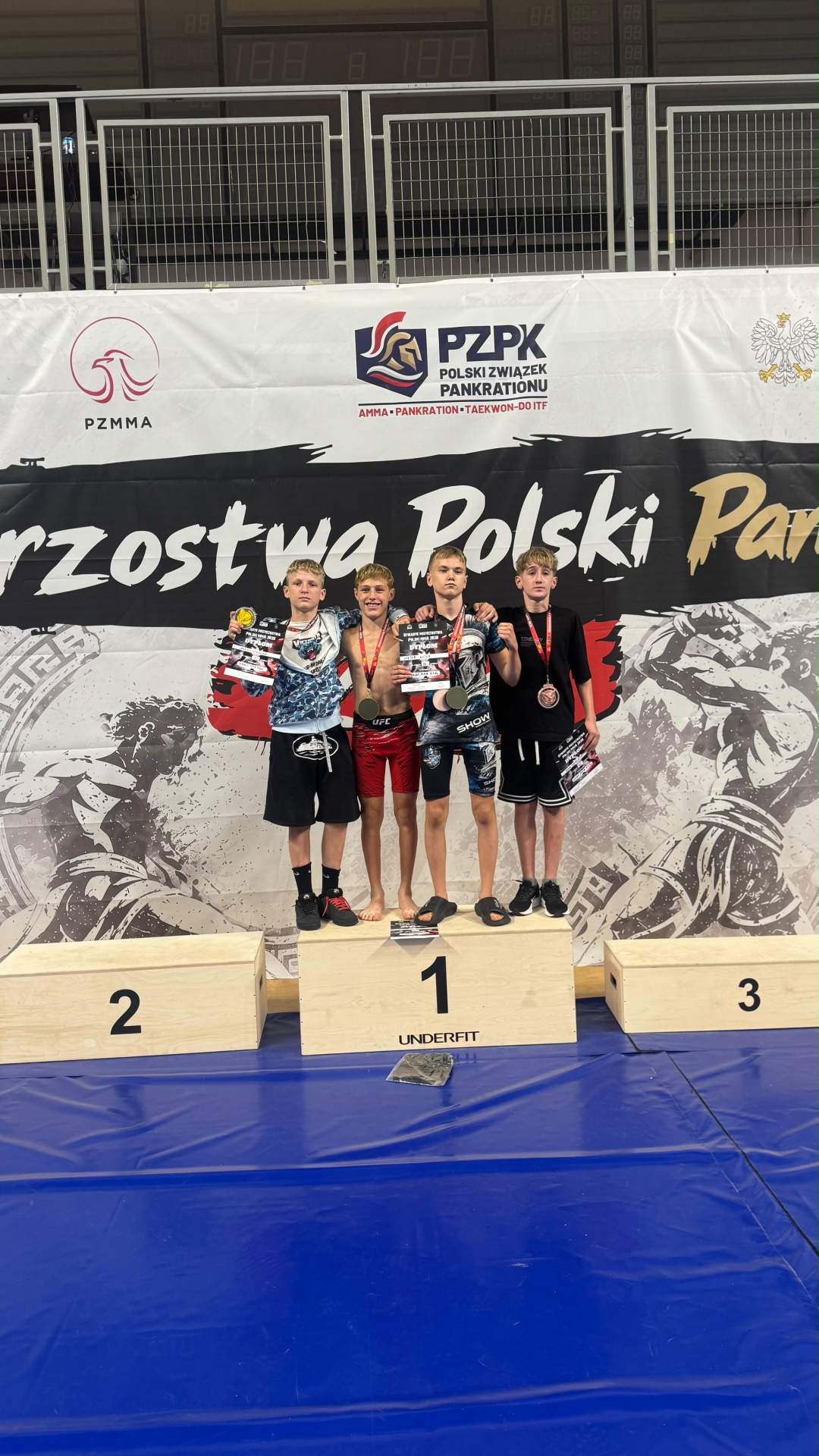 Cztery medale Mistrzostw Polski MMA