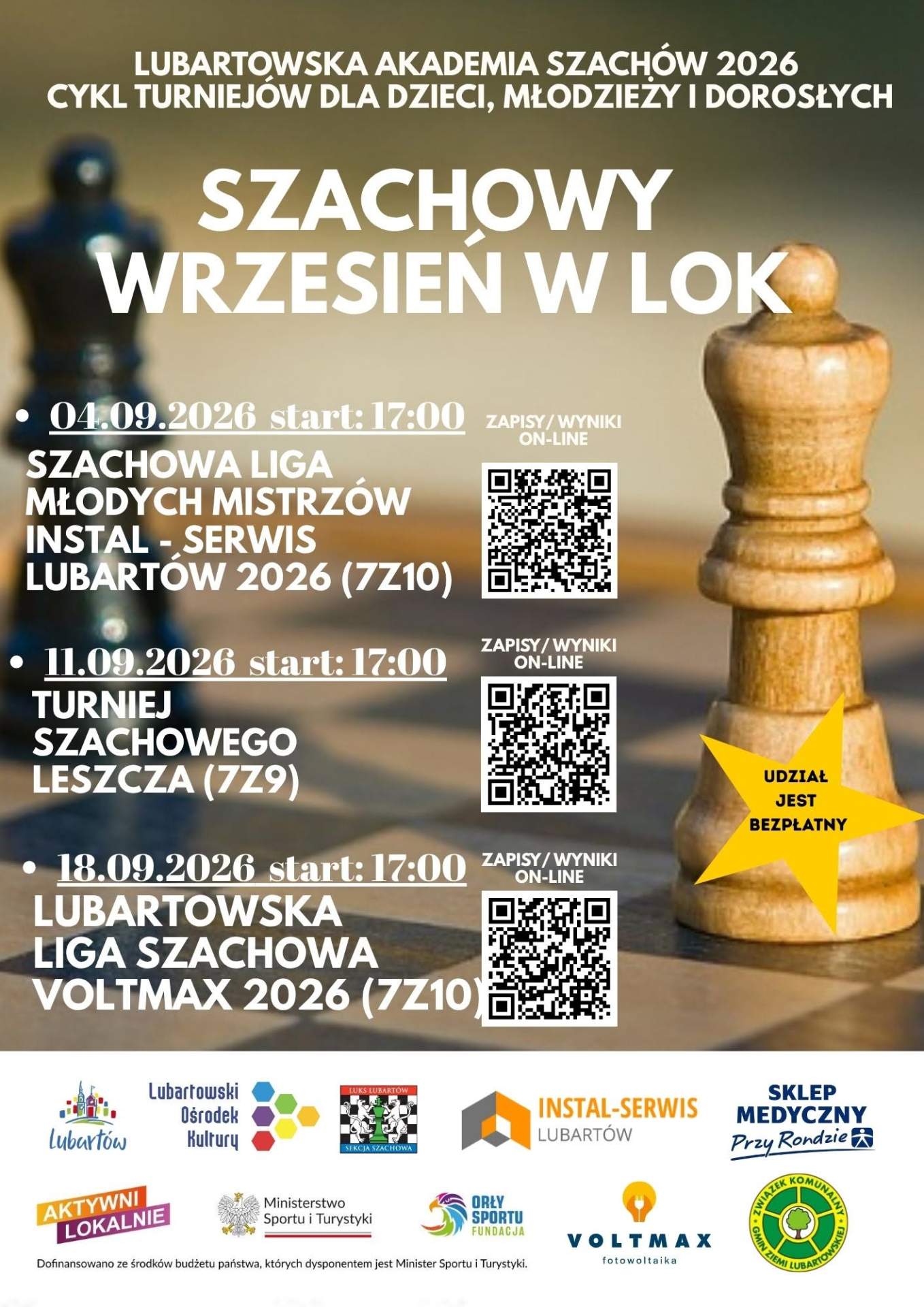 Szachowy wrzesień w LOK.