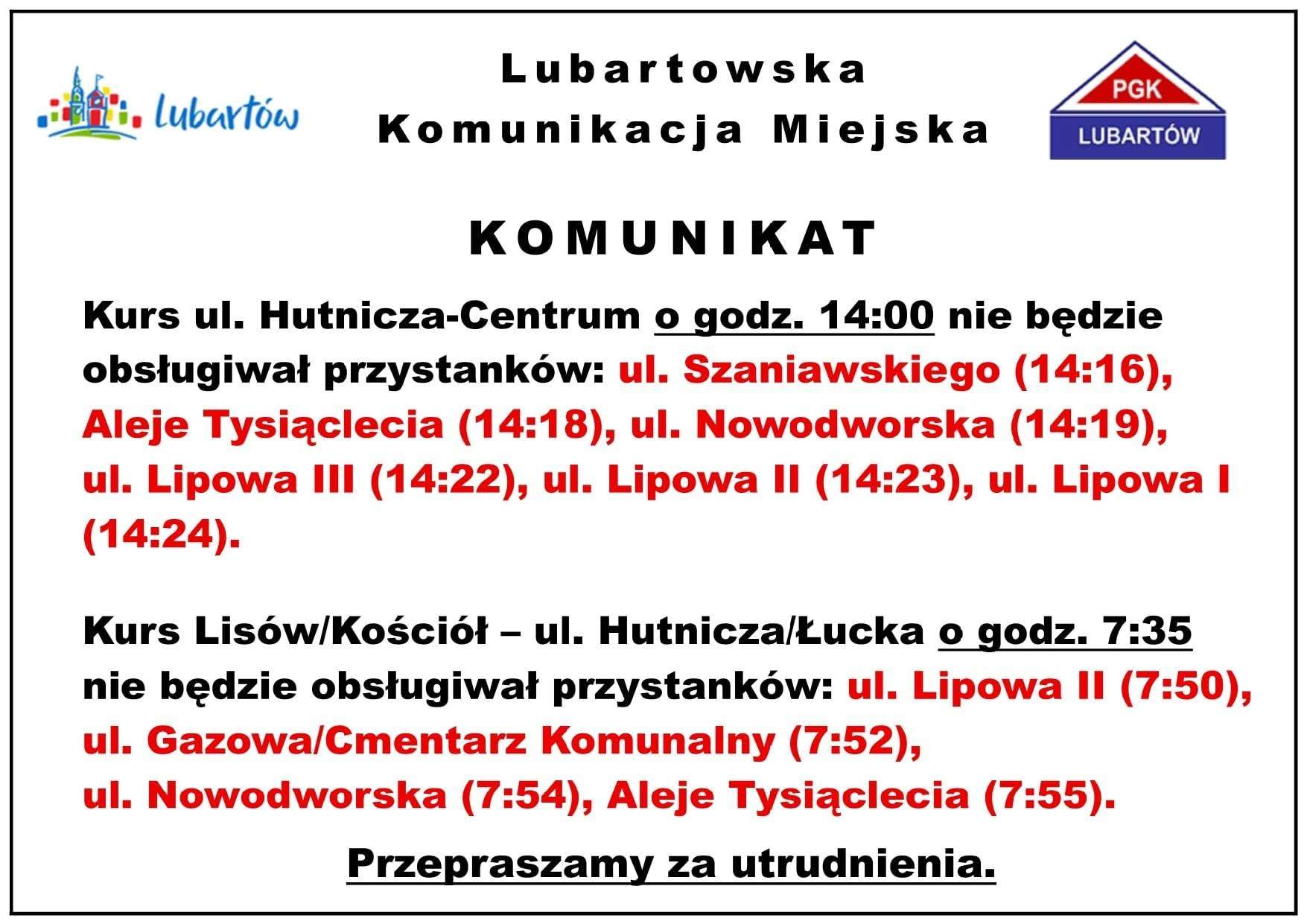 komunikaty