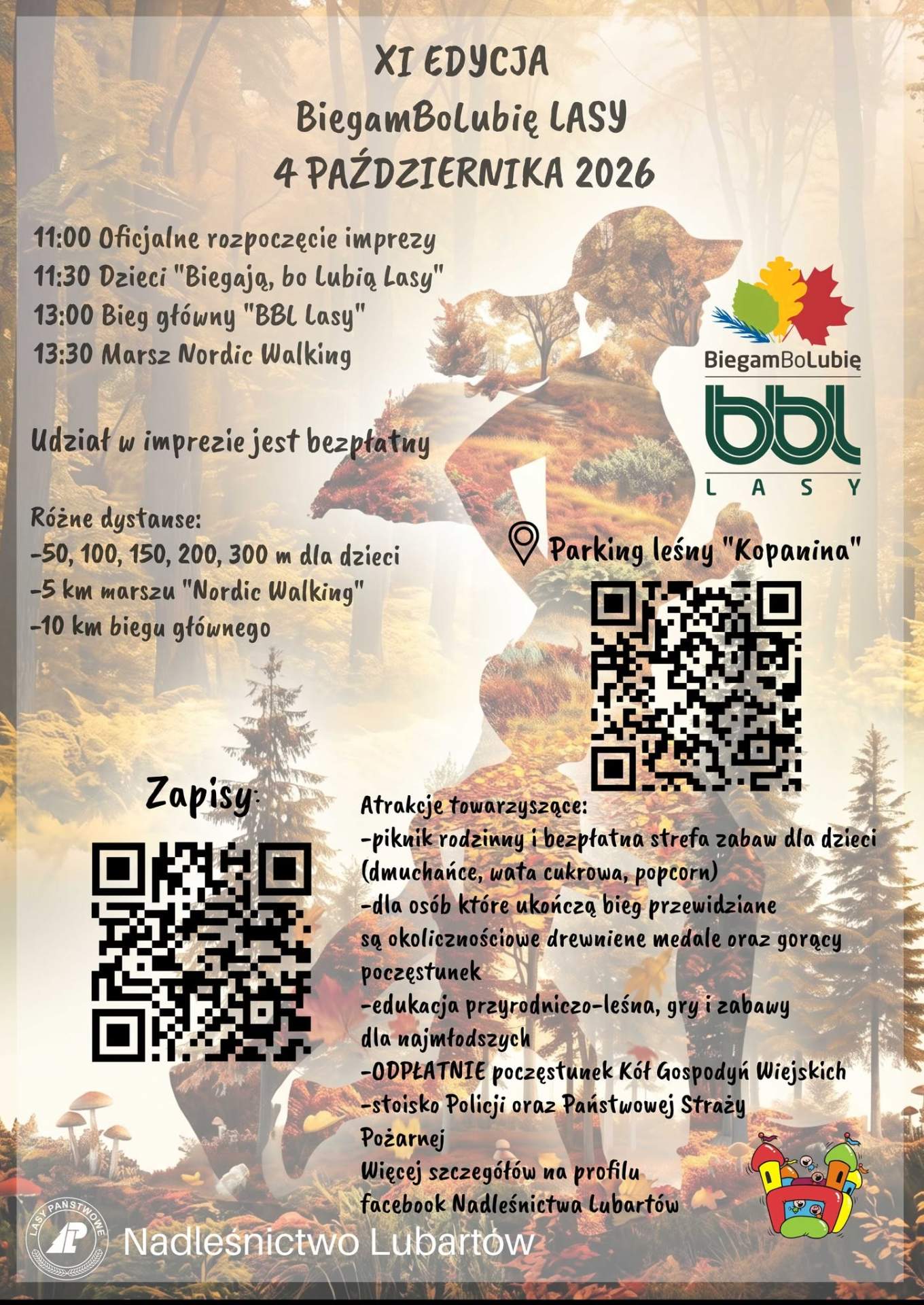 Biegam, bo lubię lasy