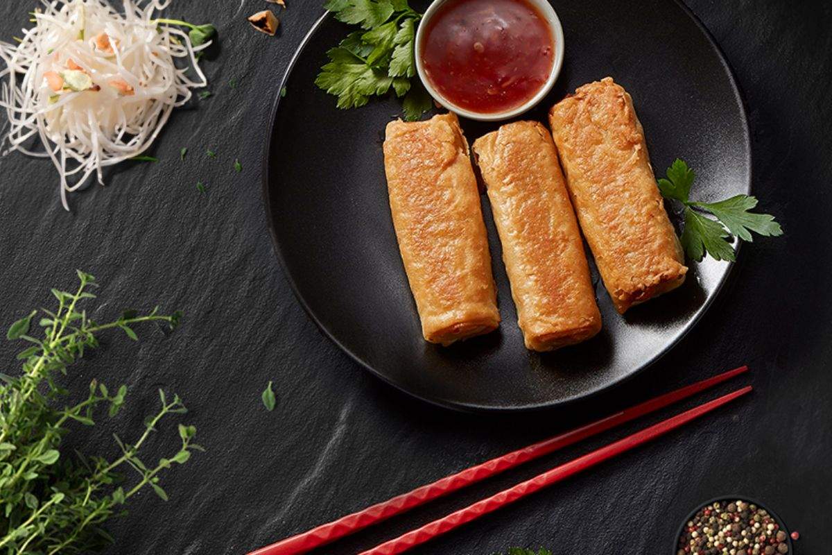 Sajgonki z kimchi