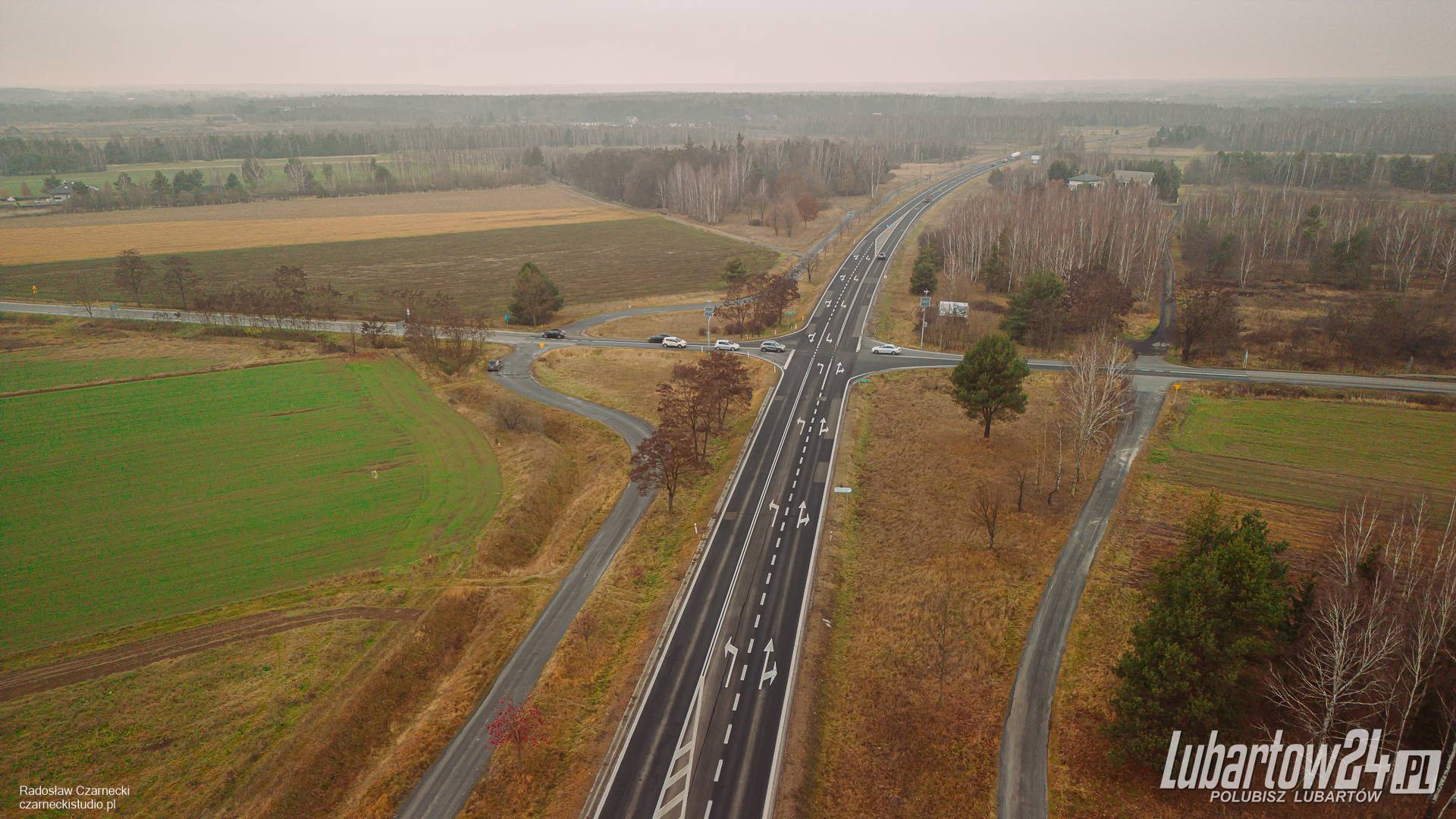 węzeł Lubartów Zachód - 7 grudnia 2024 r.