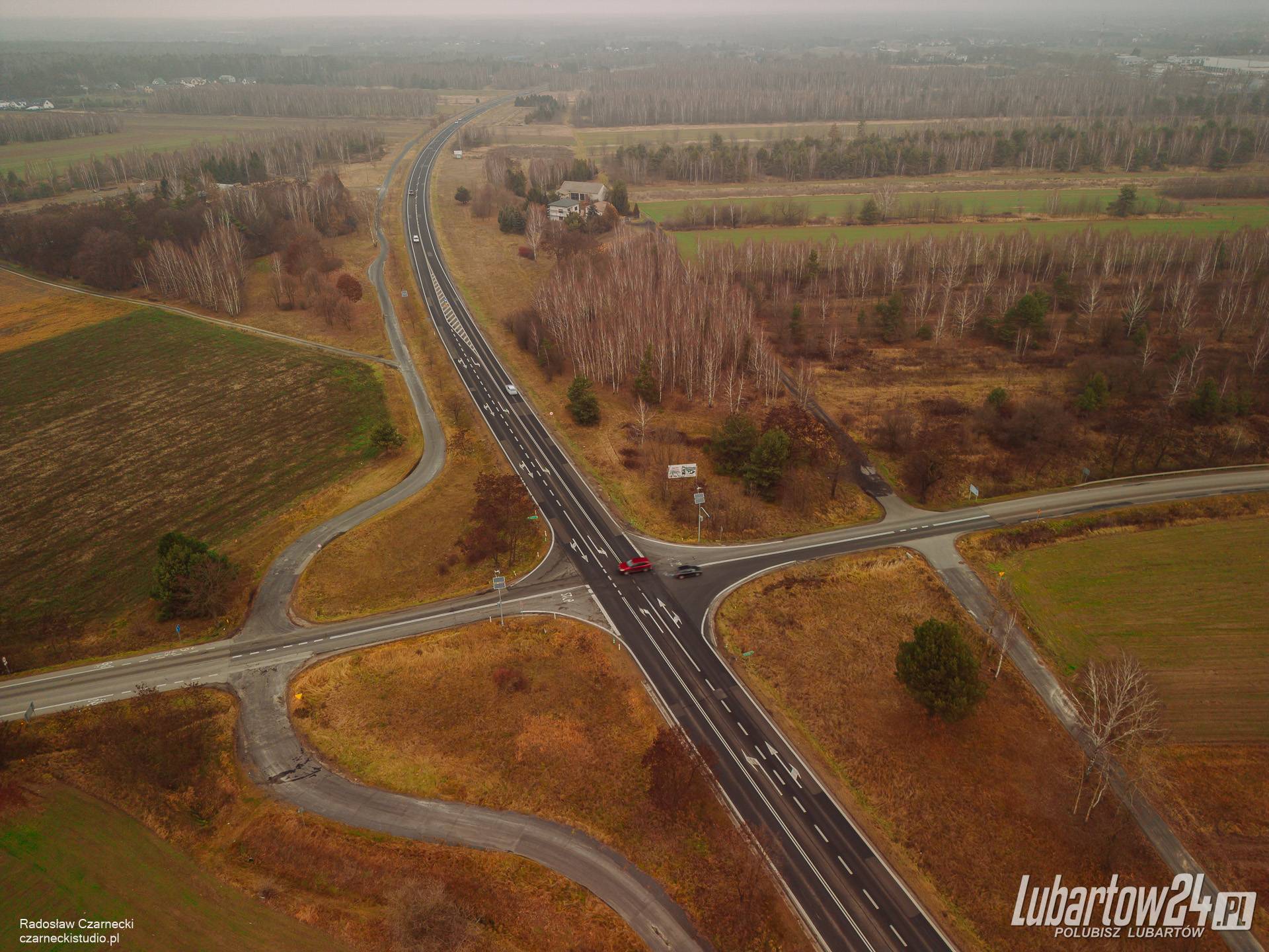 węzeł Lubartów Zachód - 7 grudnia 2024 r.
