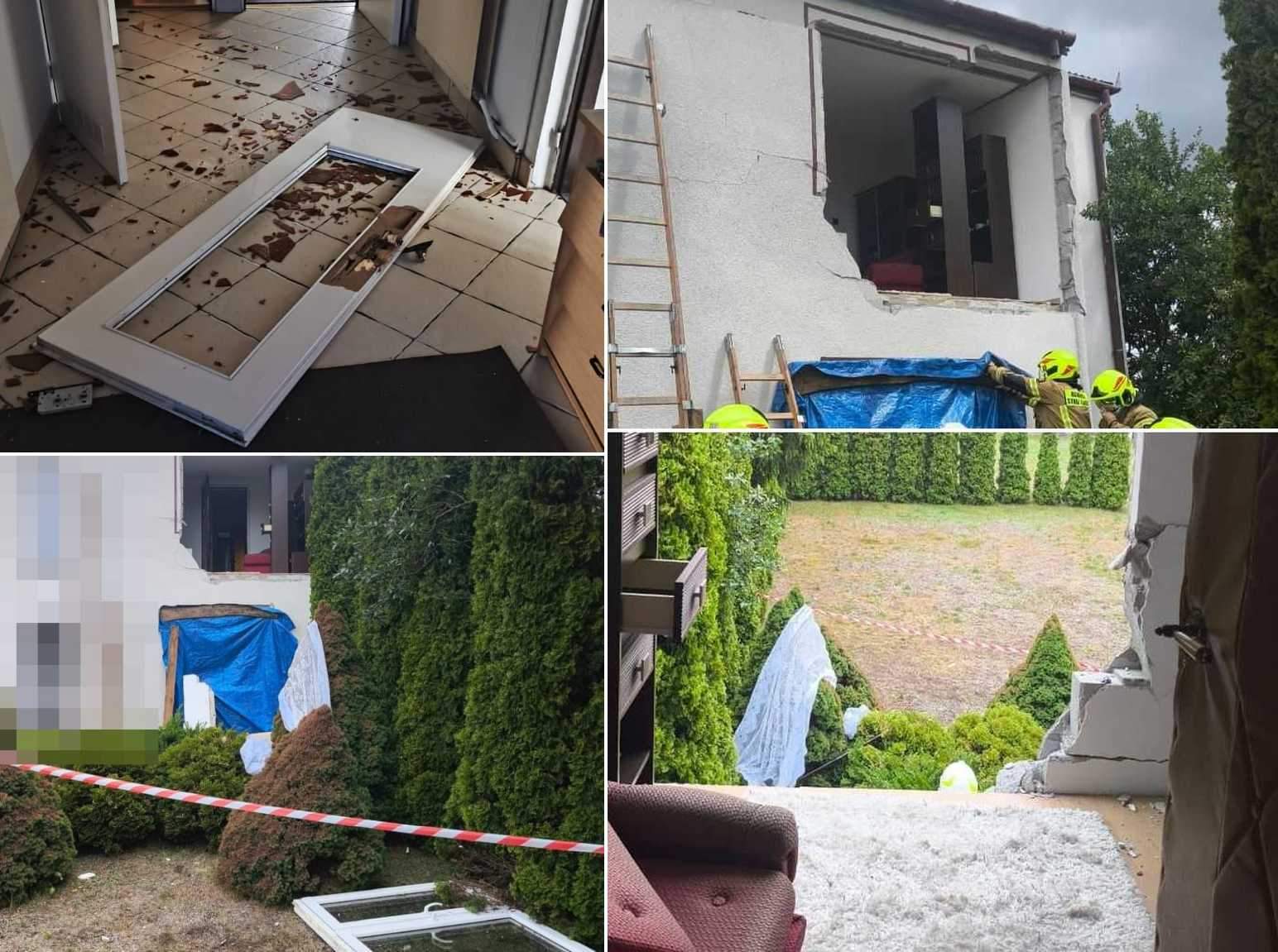 Wybuch gazu uszkodził budynek