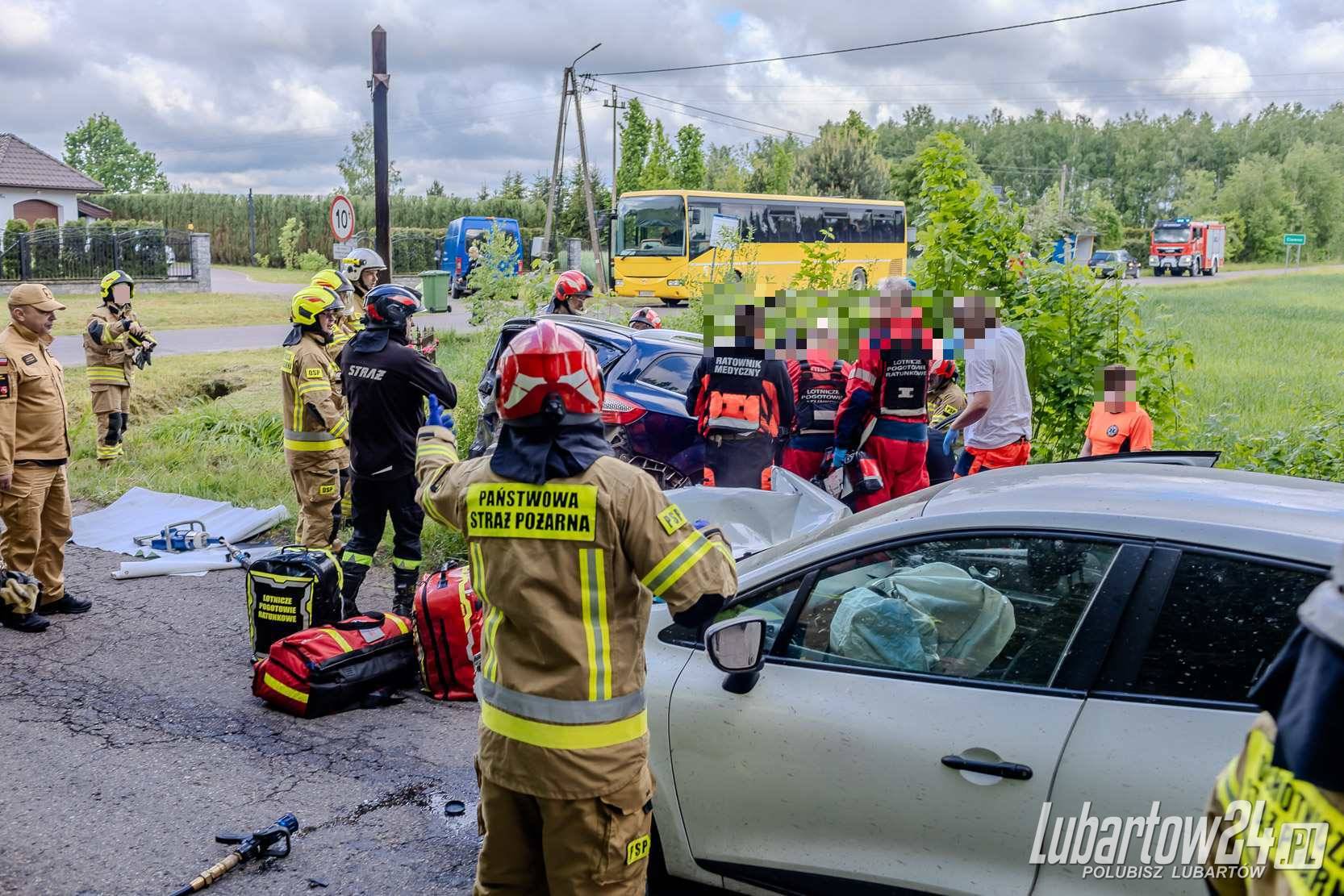 Wypadek w miejscowości Ciemno