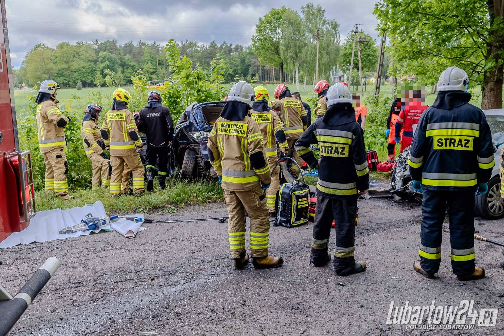 Wypadek w miejscowości Ciemno