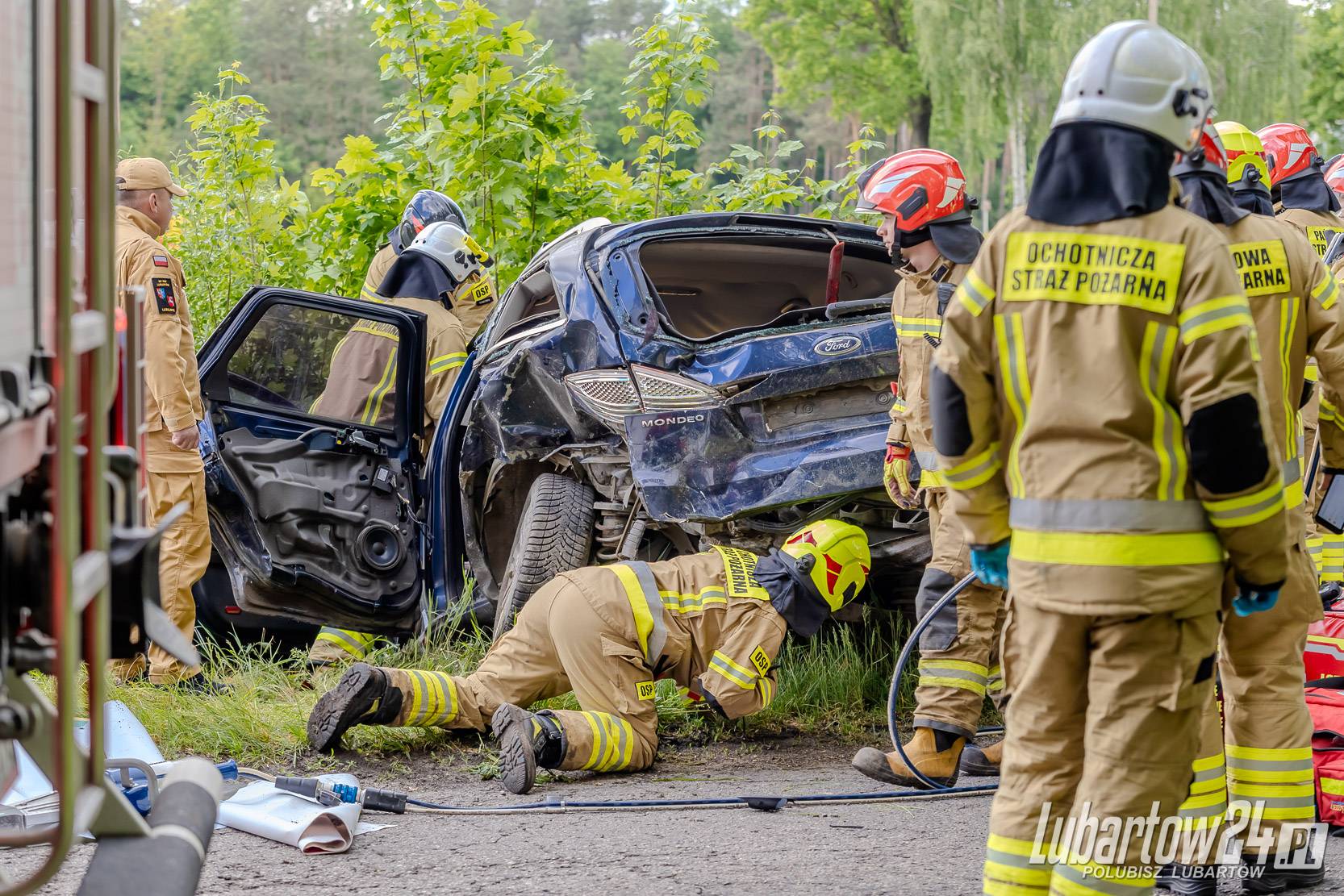 Wypadek w miejscowości Ciemno