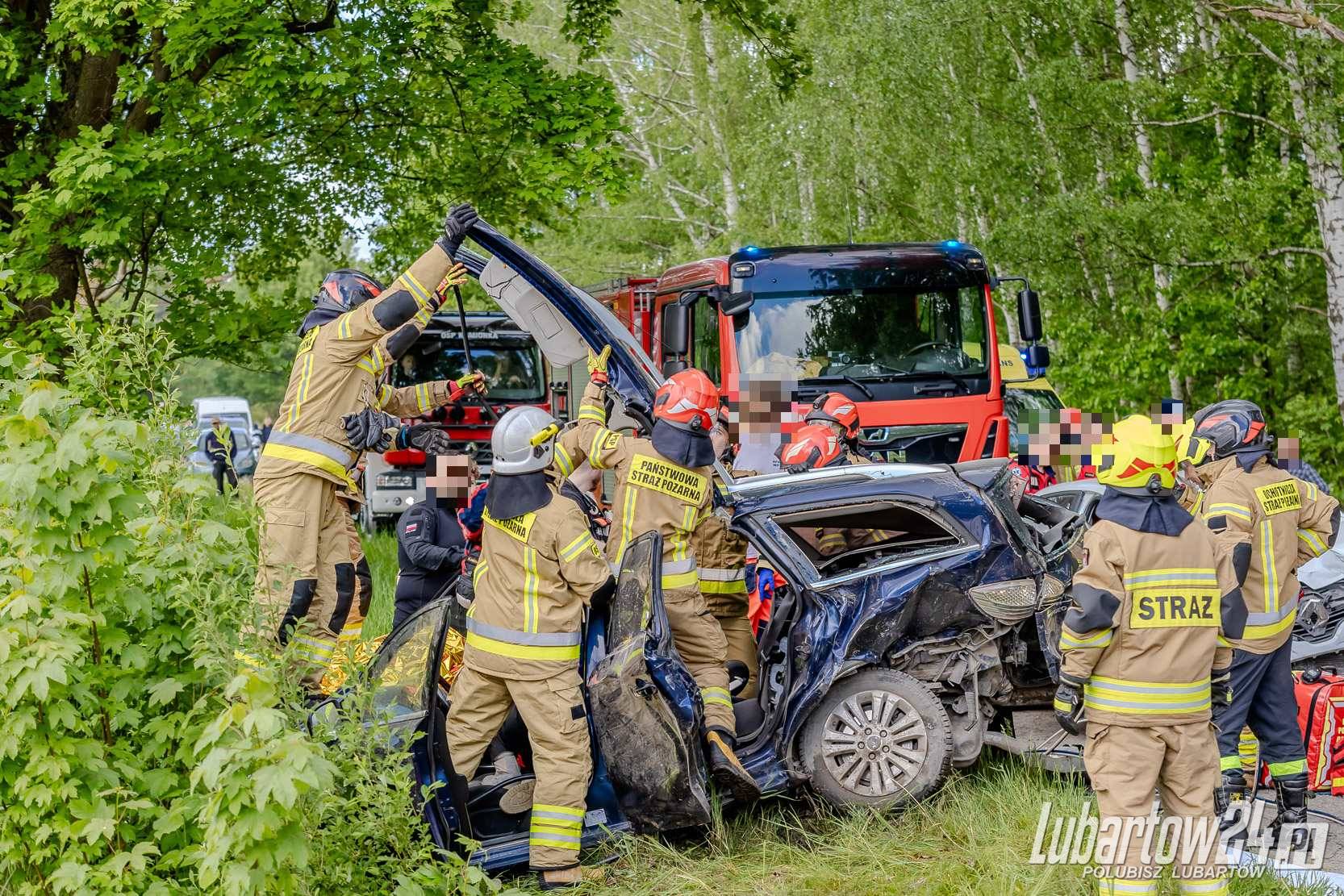 Wypadek w miejscowości Ciemno