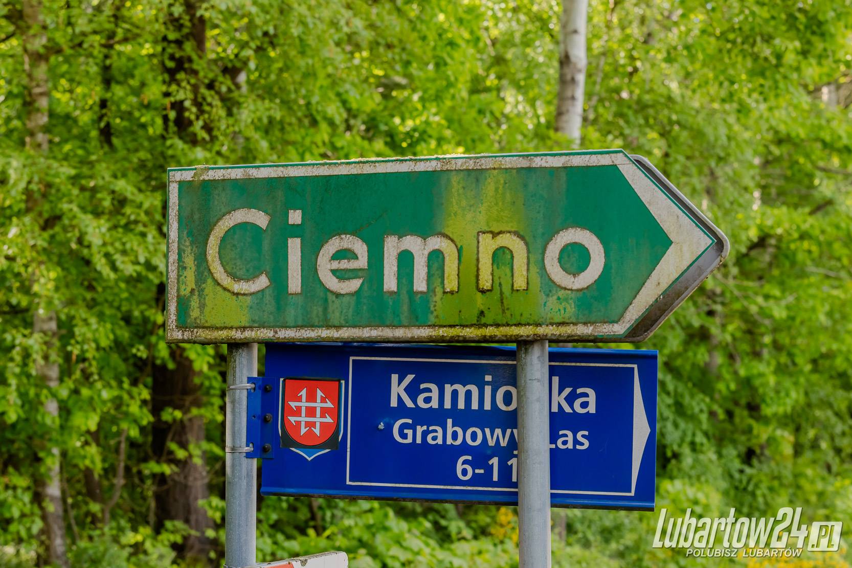 Wypadek w miejscowości Ciemno