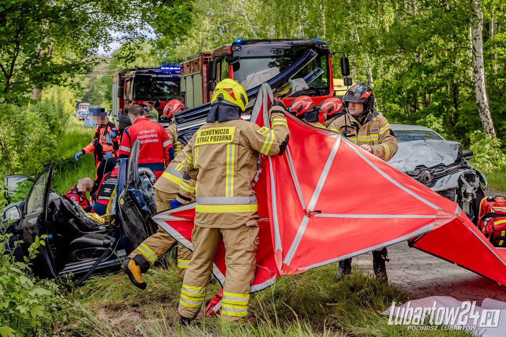 Wypadek w miejscowości Ciemno
