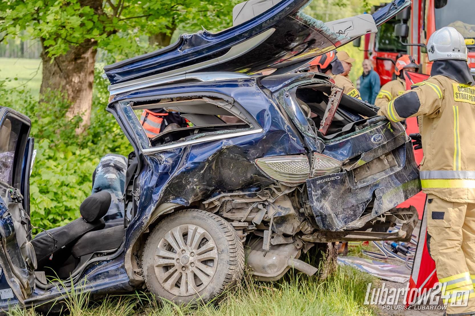 Wypadek w miejscowości Ciemno