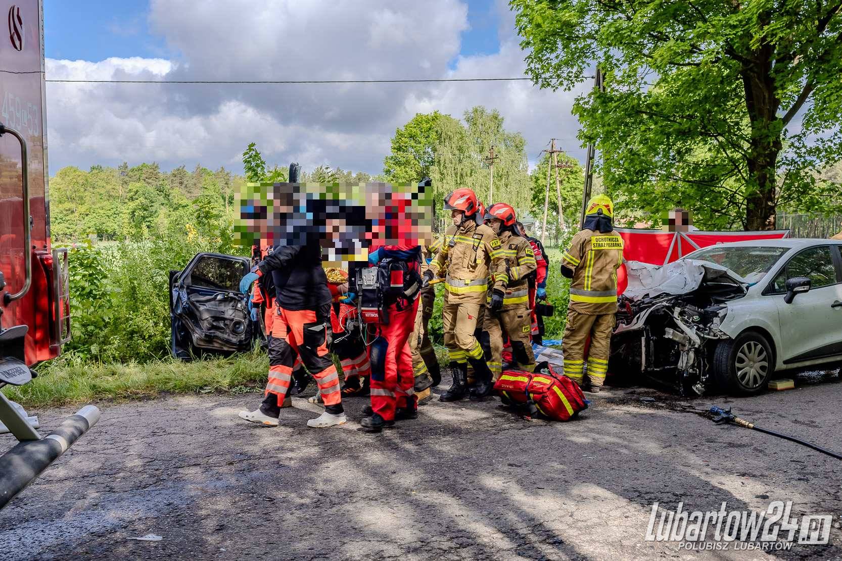 Wypadek w miejscowości Ciemno