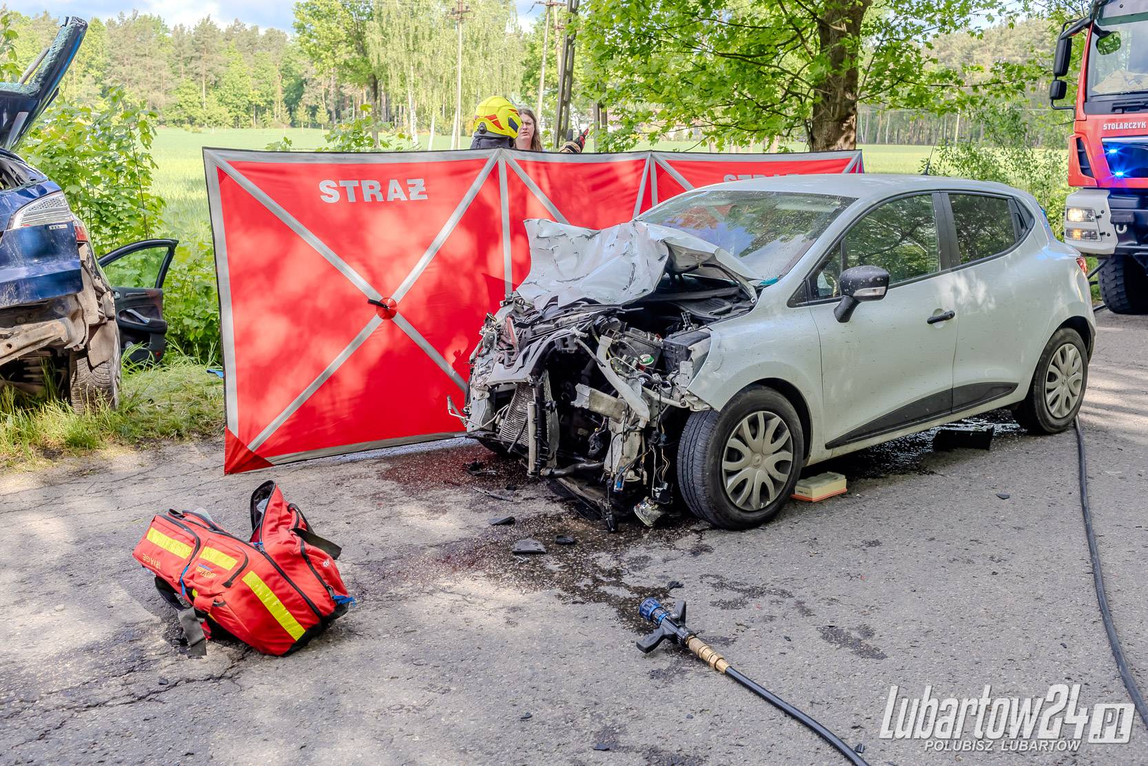 Wypadek w miejscowości Ciemno