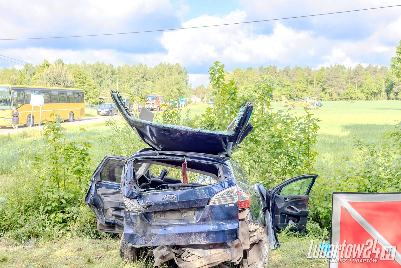 Wypadek w miejscowości Ciemno